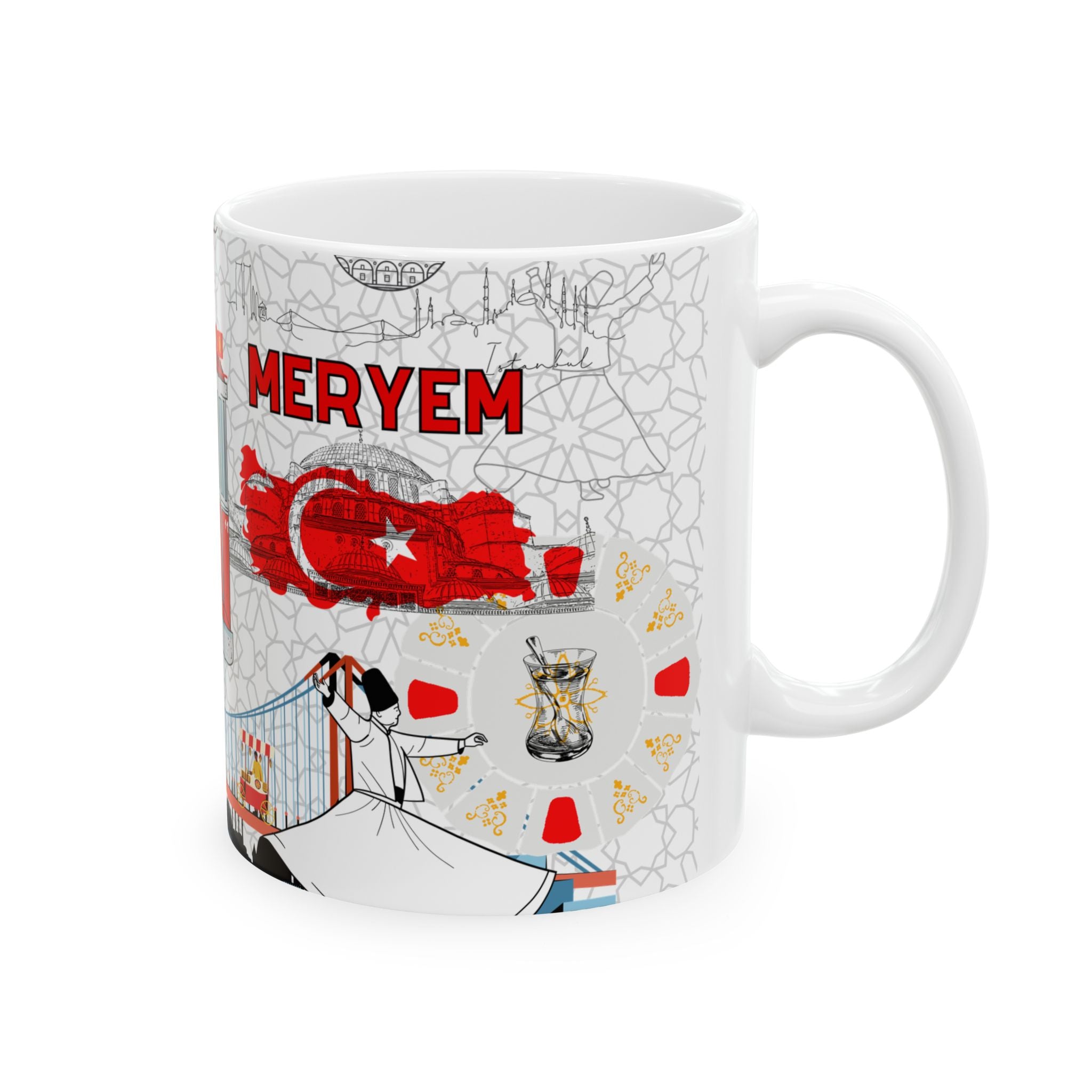 Turkey Personalized Mug - Custom name gift