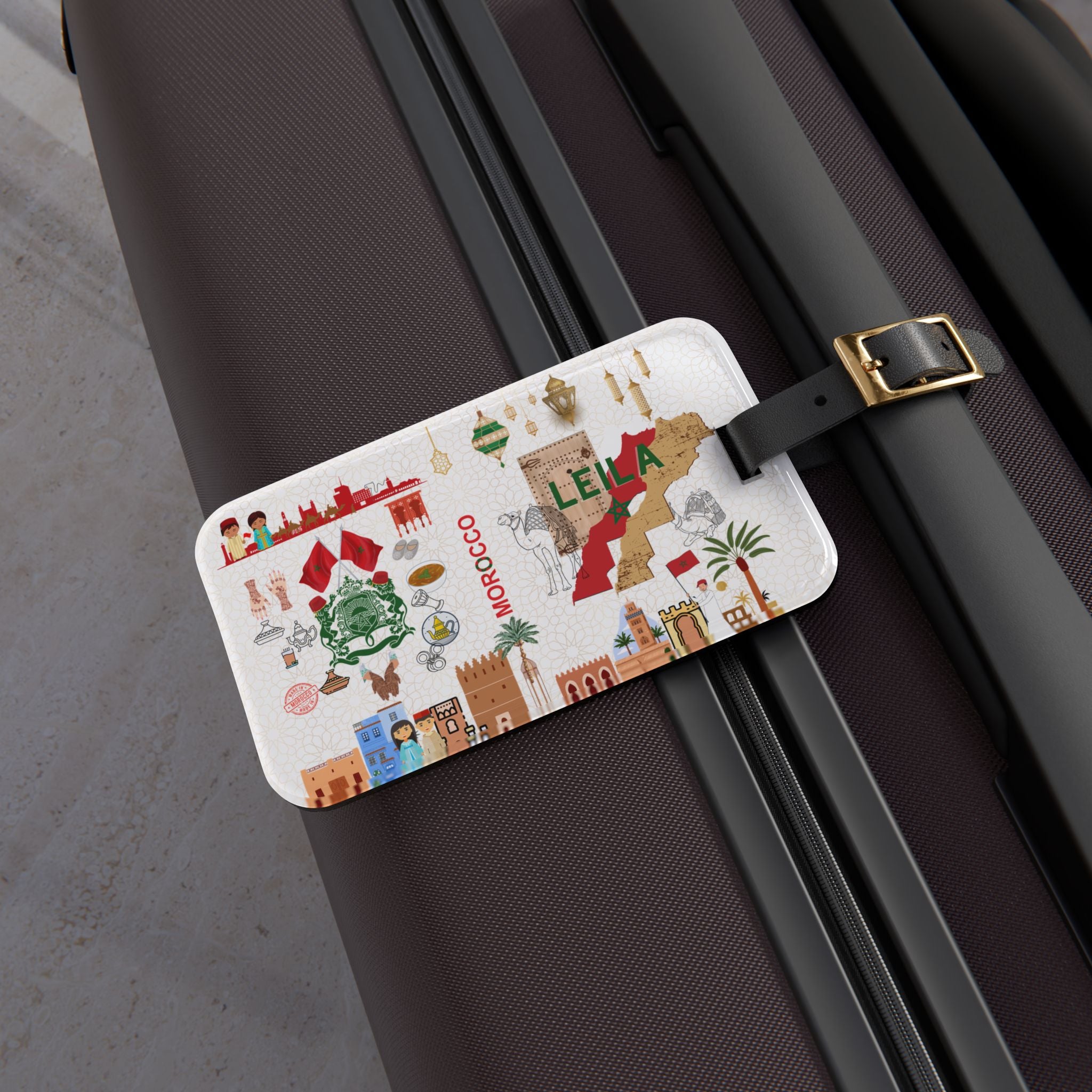 Morocco Luggage Tag