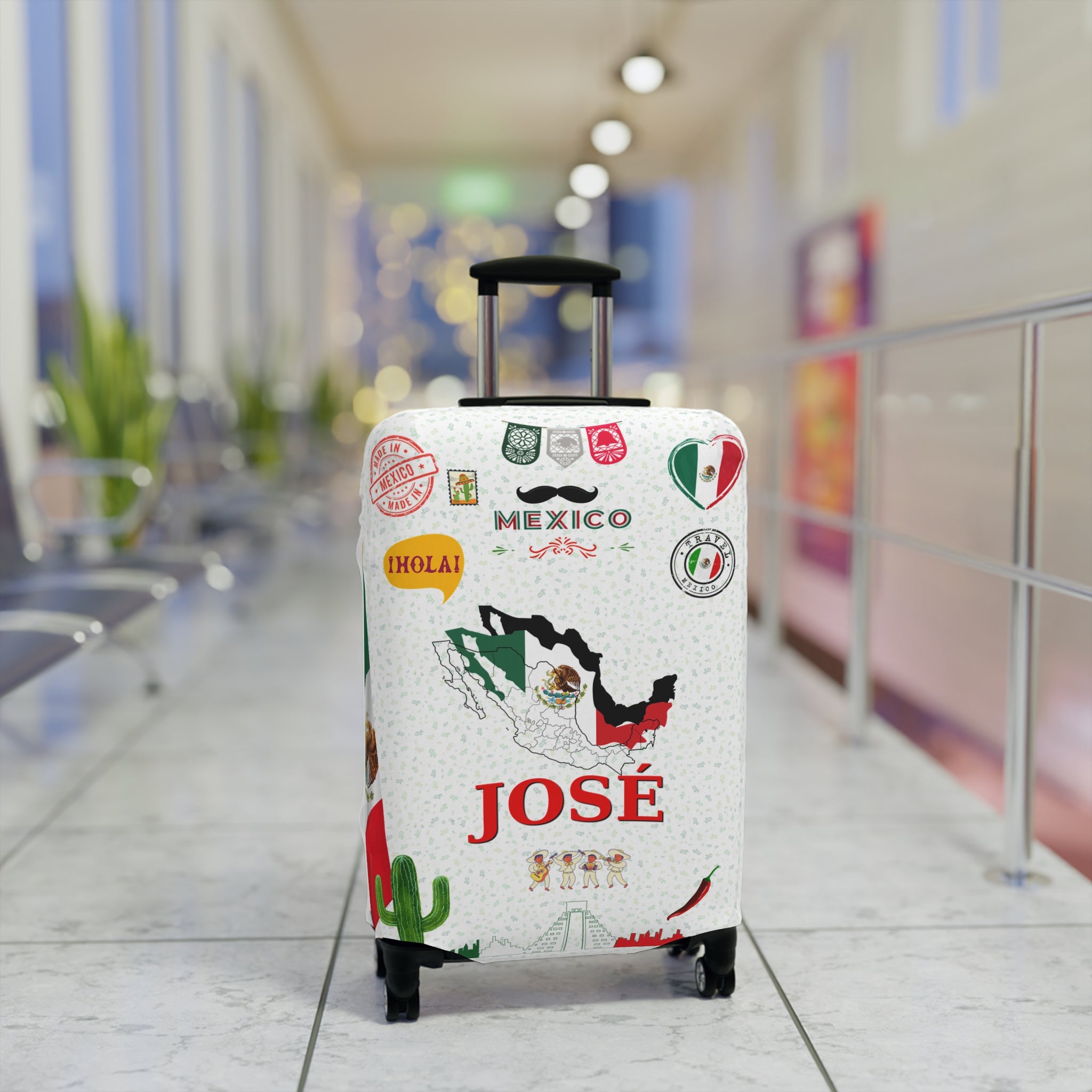 Mexico Map Luggage Cover