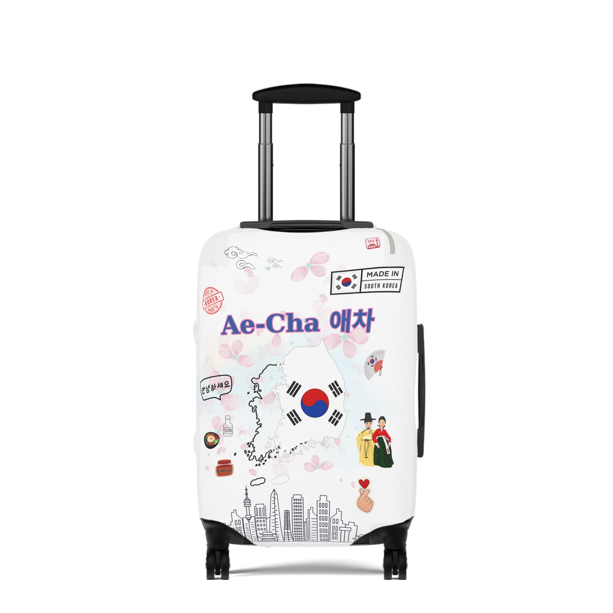 South korea Map Luggage Cover
