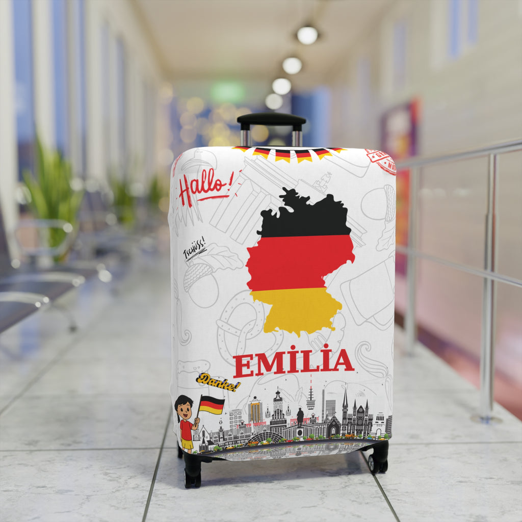 Germany Map Luggage Cover