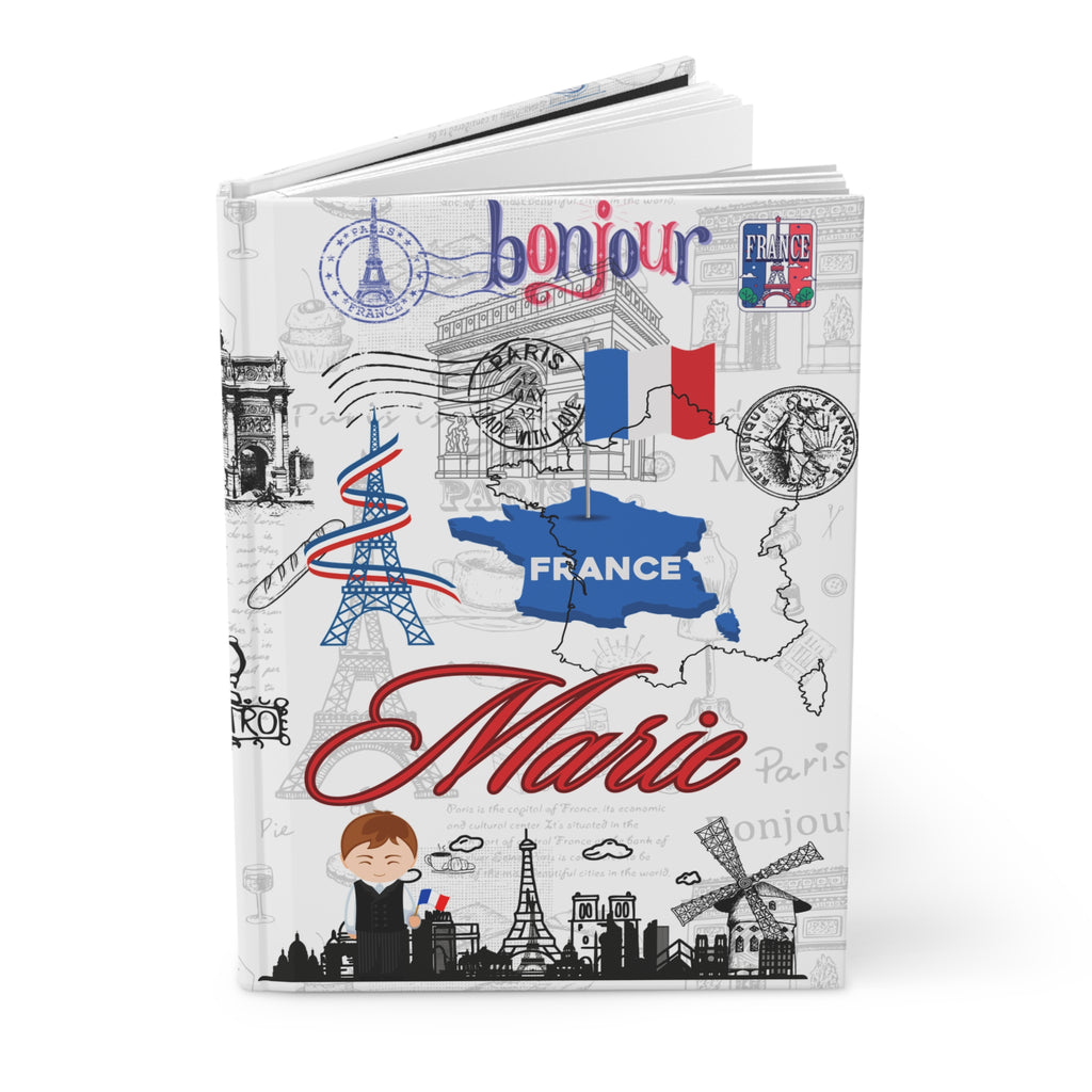France Paris Hardcover Journal — Matte Travel Notebook