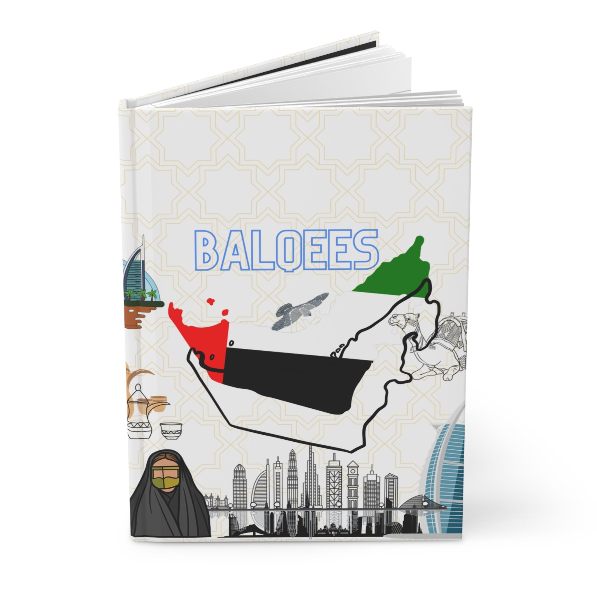DUBAI Hardcover Journal — Matte Travel Notebook
