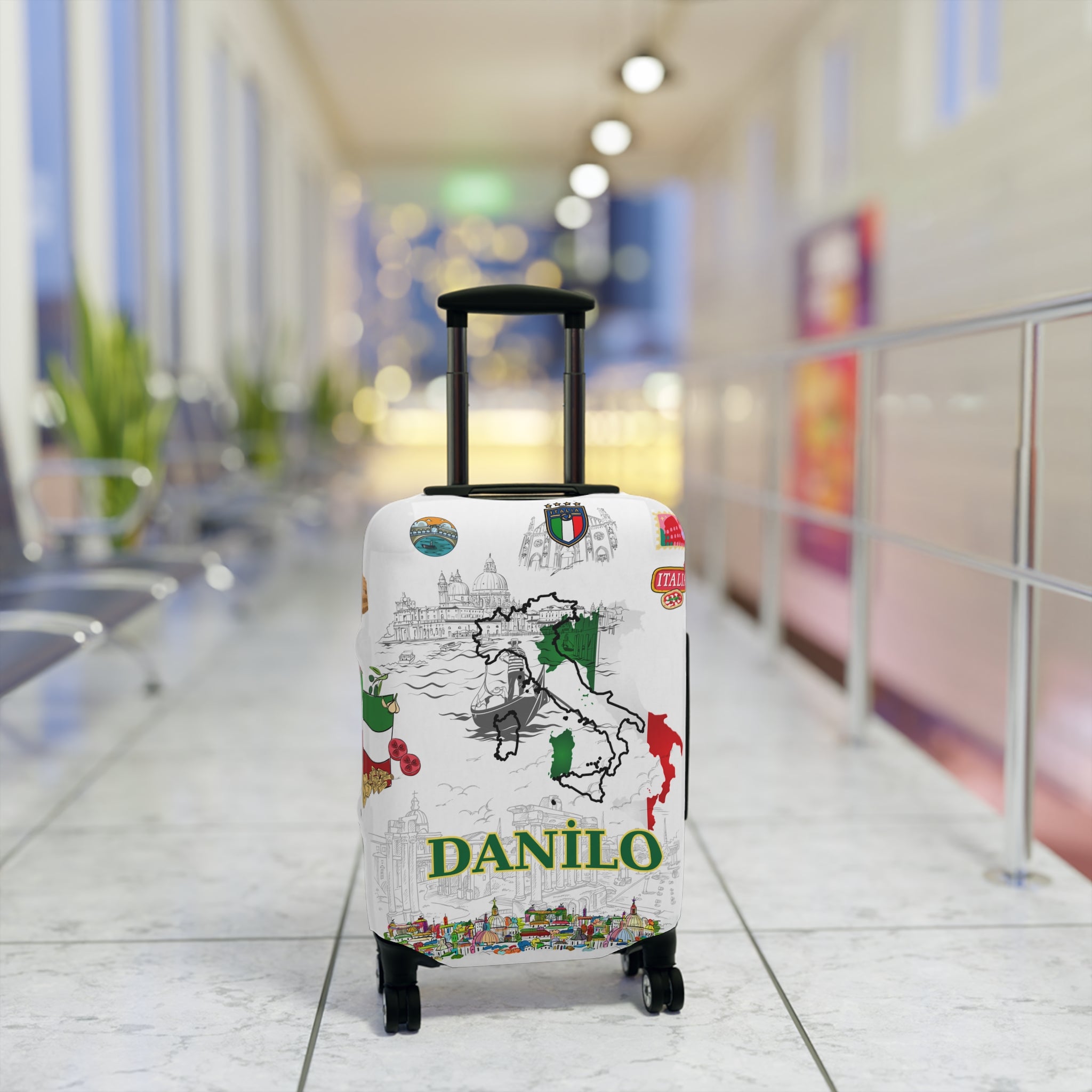 İtaly Map Luggage Cover