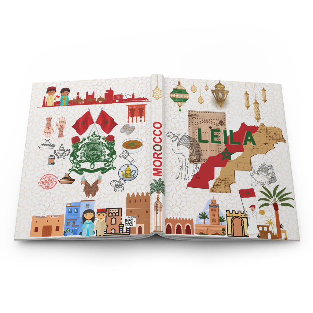Morocco  Hardcover Journal — Matte Travel Notes & Moroccan-Inspired Notebook