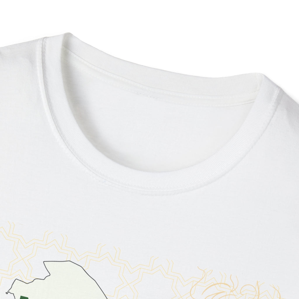 Saudi Arabia Map Name Tee — “NOURA” Personalized Saudi Map T-Shirt