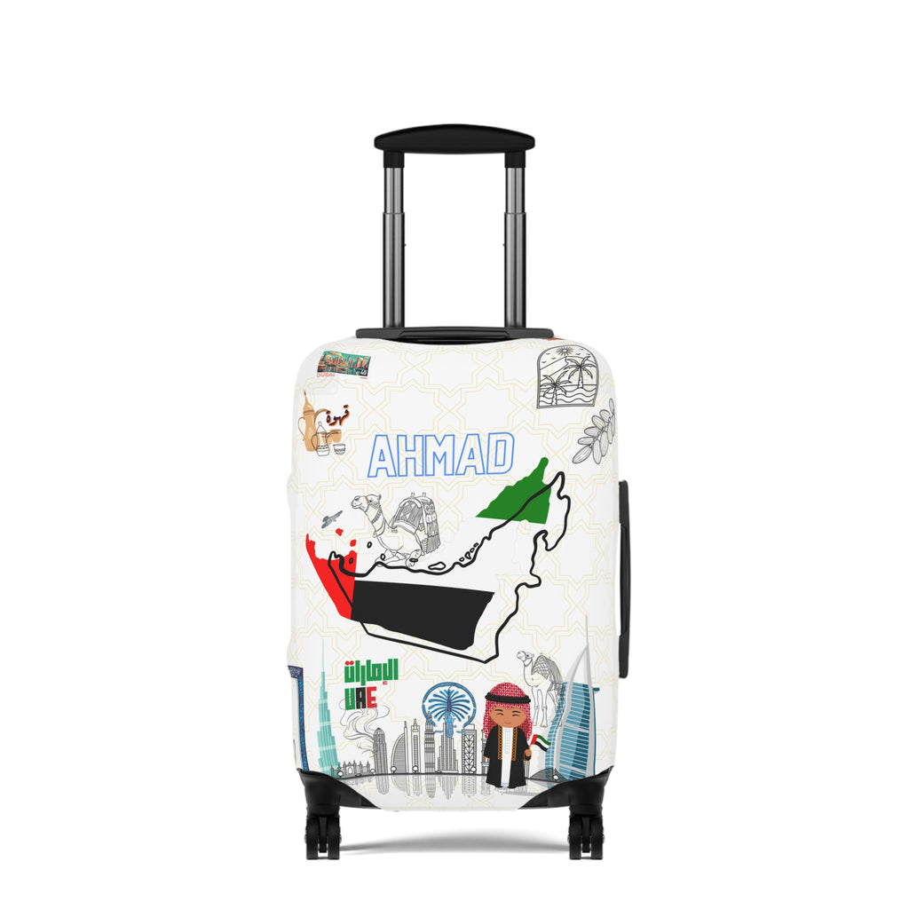 Dubai Map Luggage Cover
