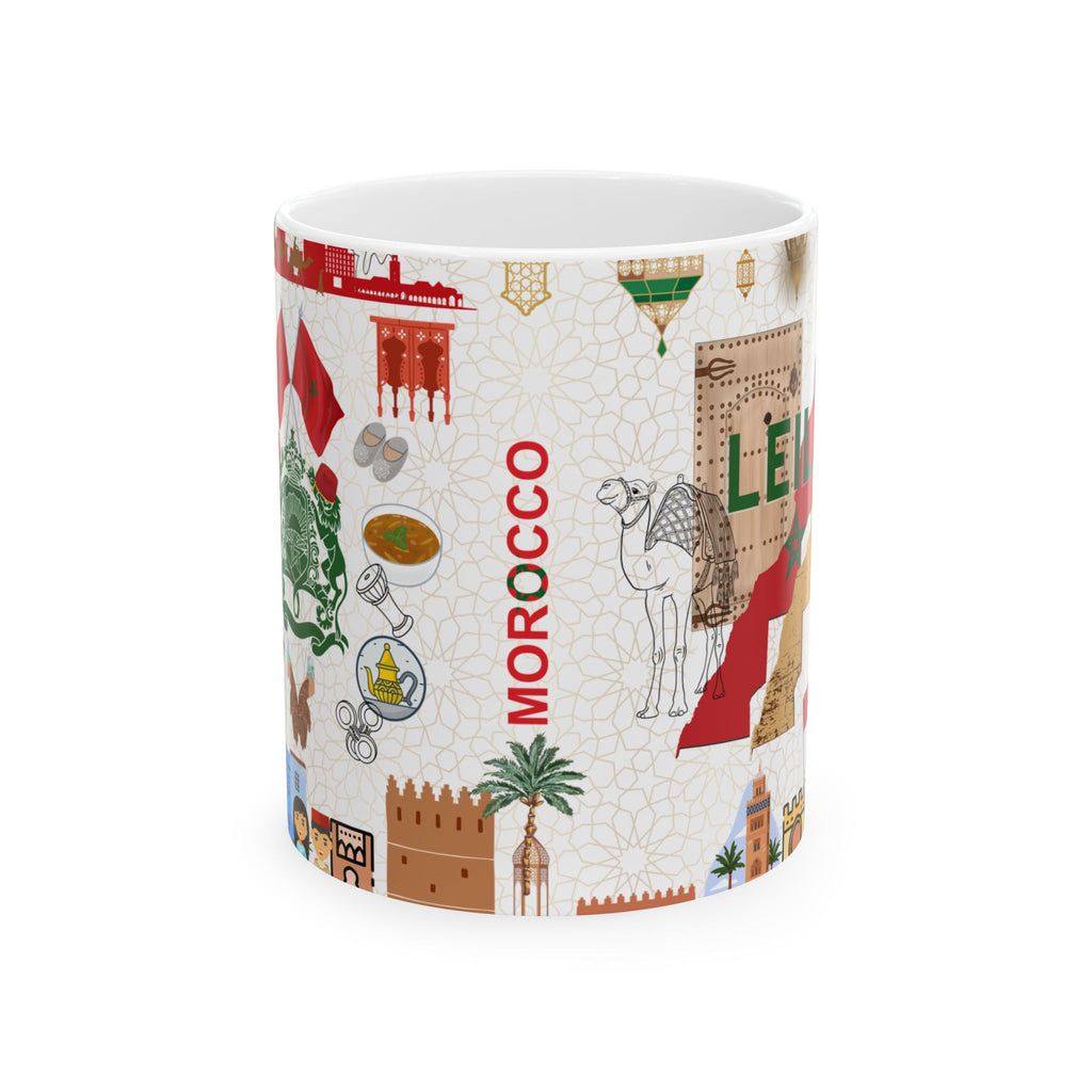 Morocco Personalized Mug - Custom namw gift