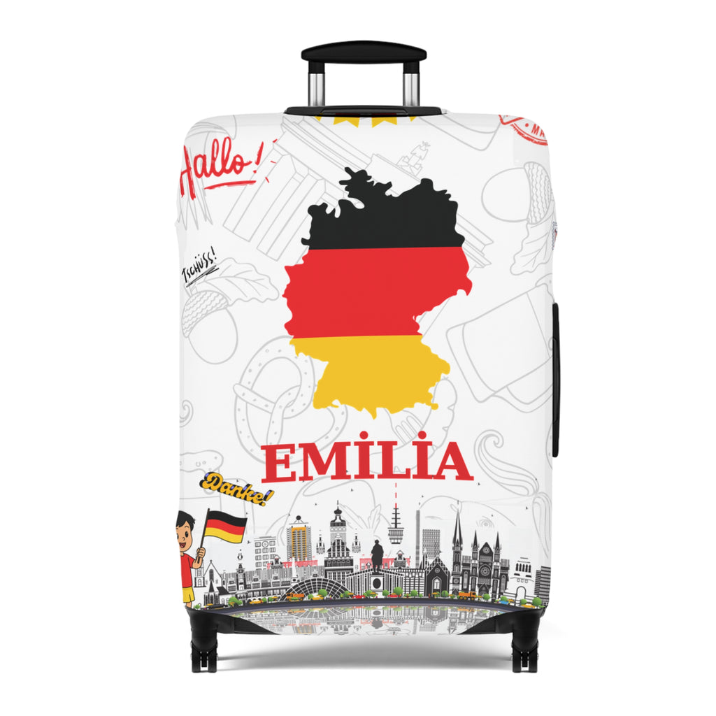 Germany Map Luggage Cover
