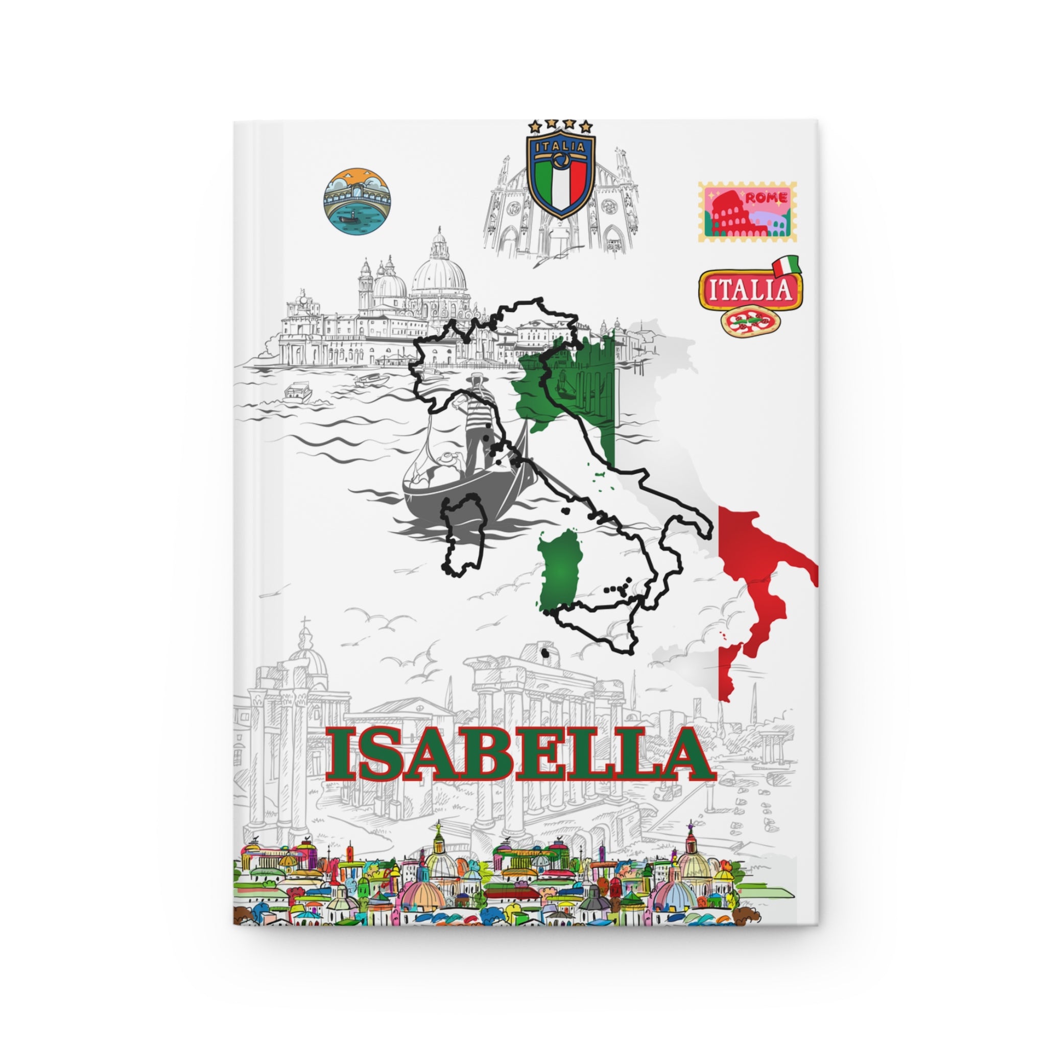 Italy Hardcover Journal — Matte Travel Notebook