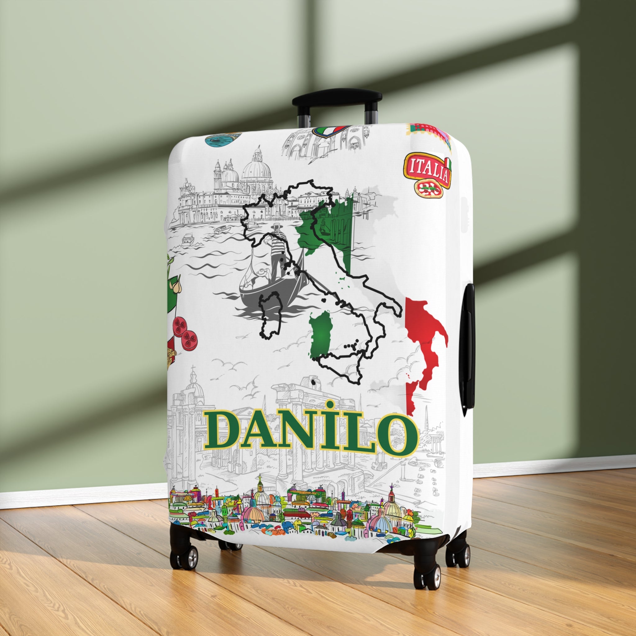 İtaly Map Luggage Cover