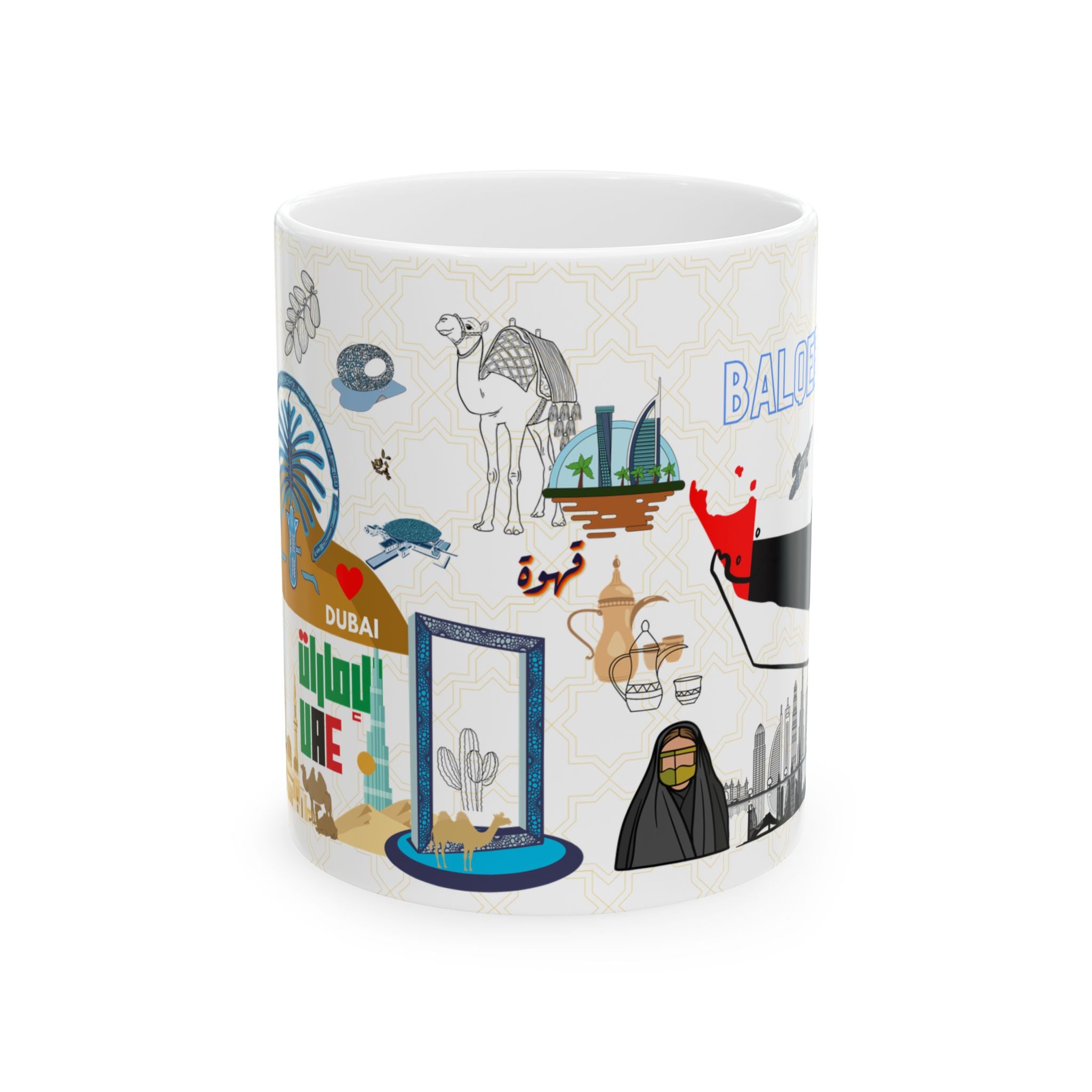 Dubai Personalized Mug - Custom name gift