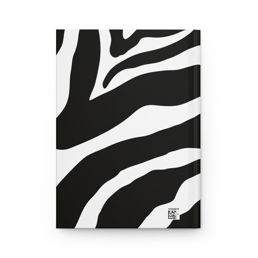 Zebra Luxe Hardcover Journal — Personalized "Kaylie" Gold Script