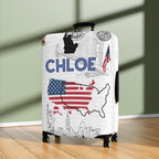 USA Map Luggage Cover