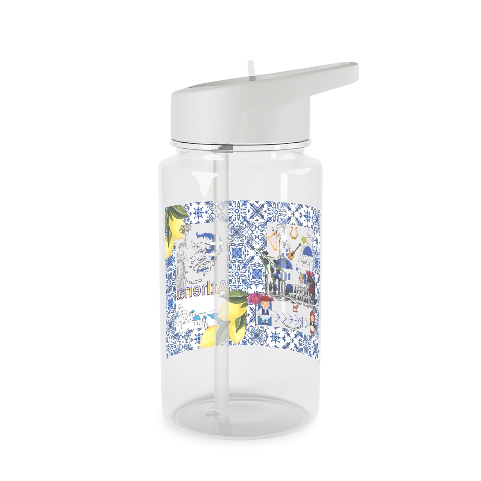 Greece Travel Water Bottle