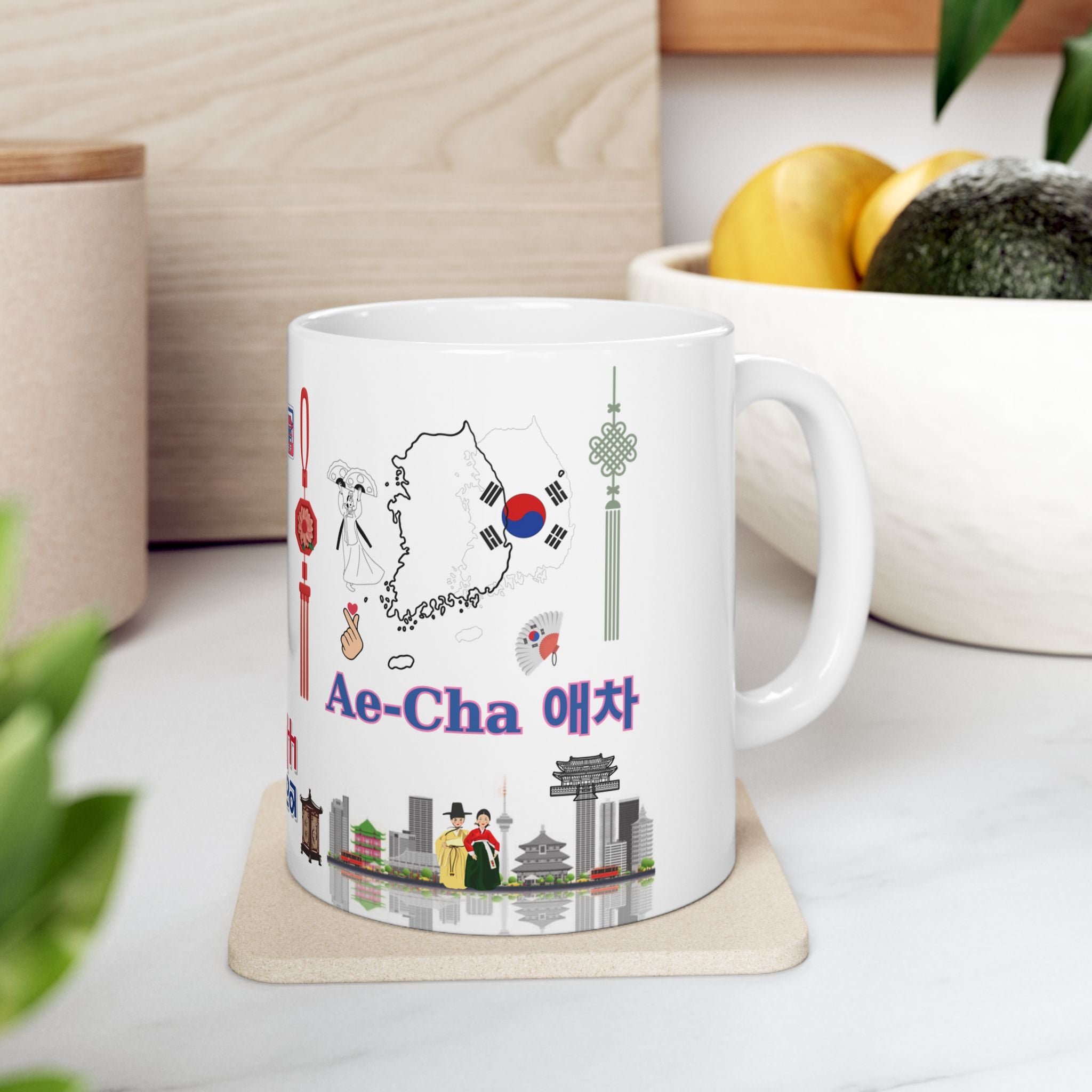 South Korea Personalized Mug - Custom name gift