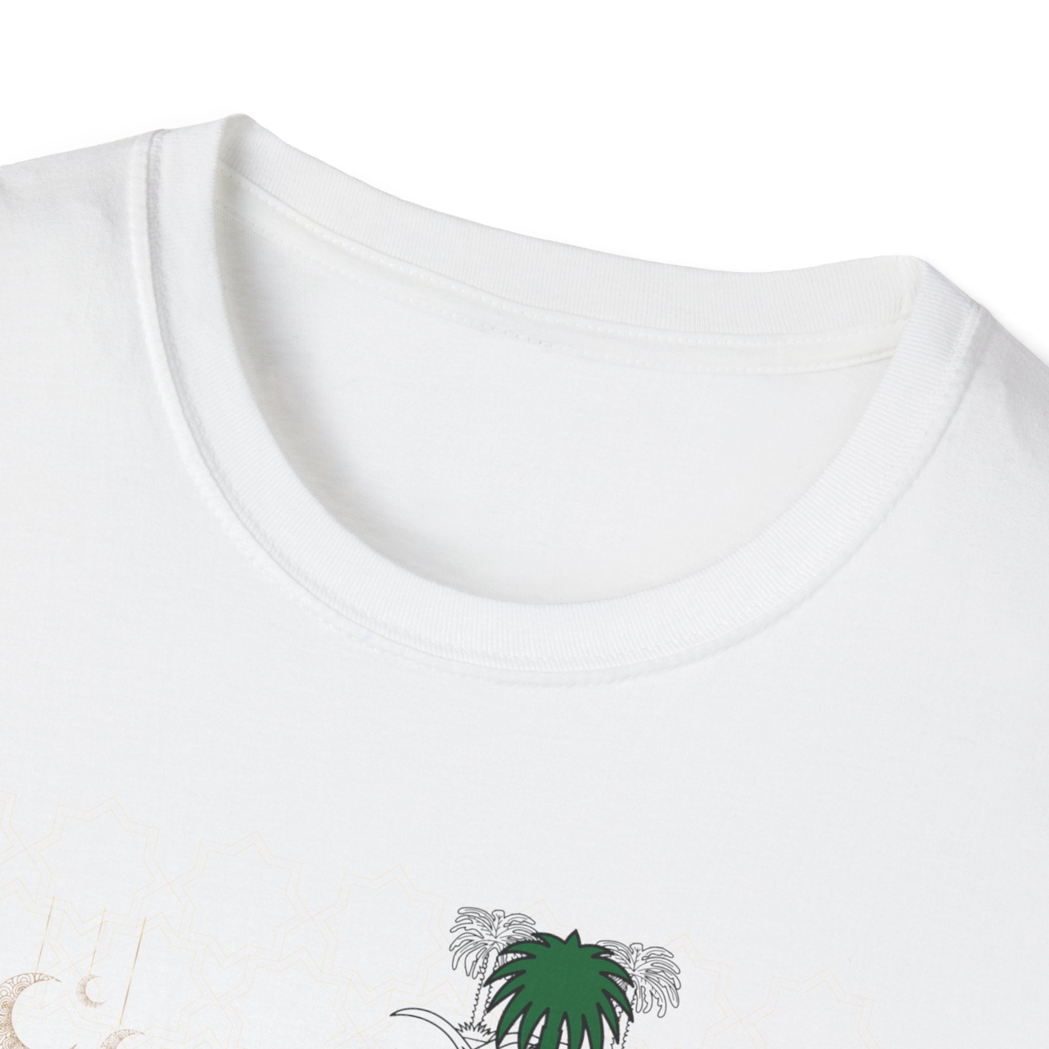 Saudi Arabia Map T-Shirt – 'REEM' Desert & Palm Design, Saudi Pride Gift