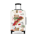Morocco Map Luggage Cover