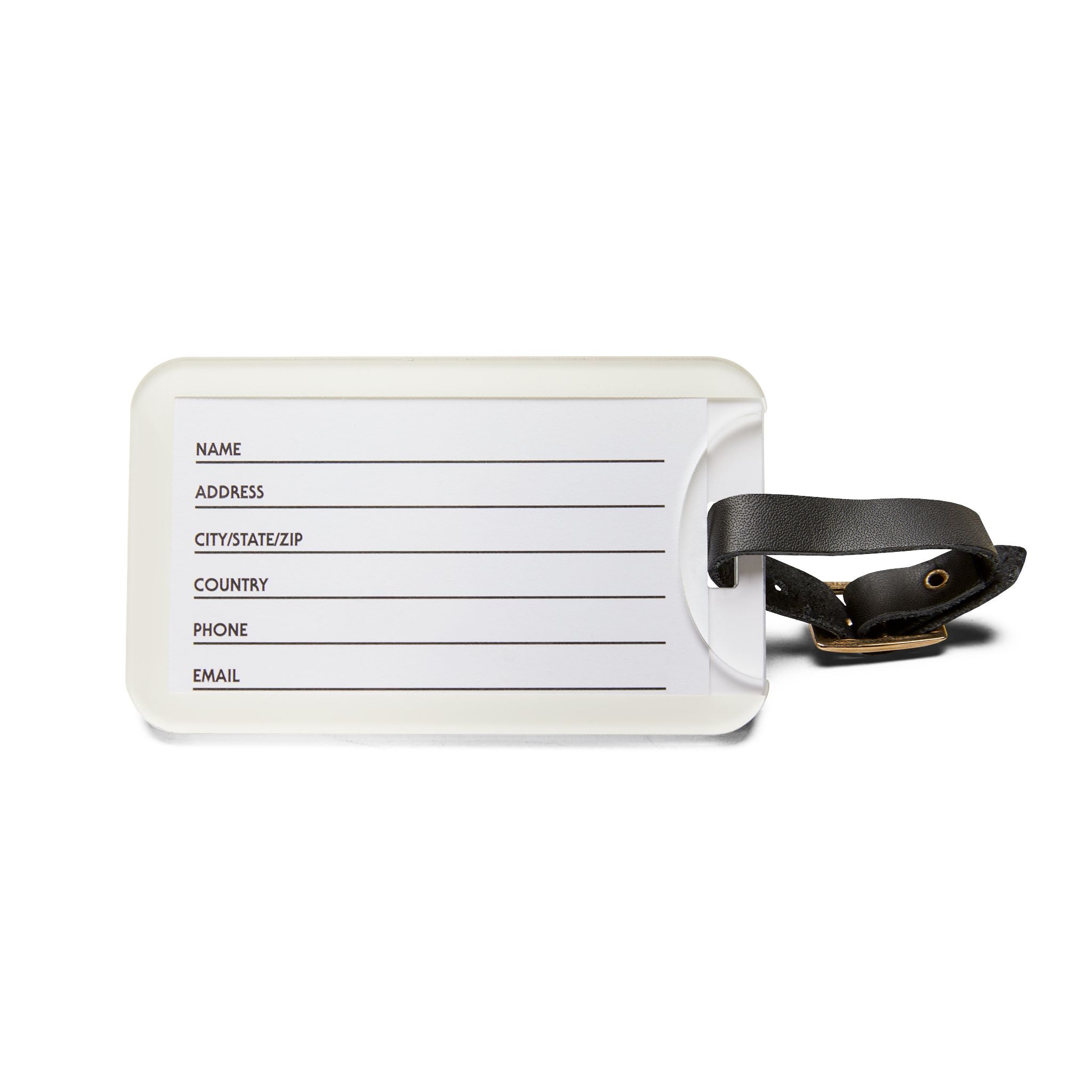 Italy Icon Collage Luggage Tag — Personalized Travel Bag ID