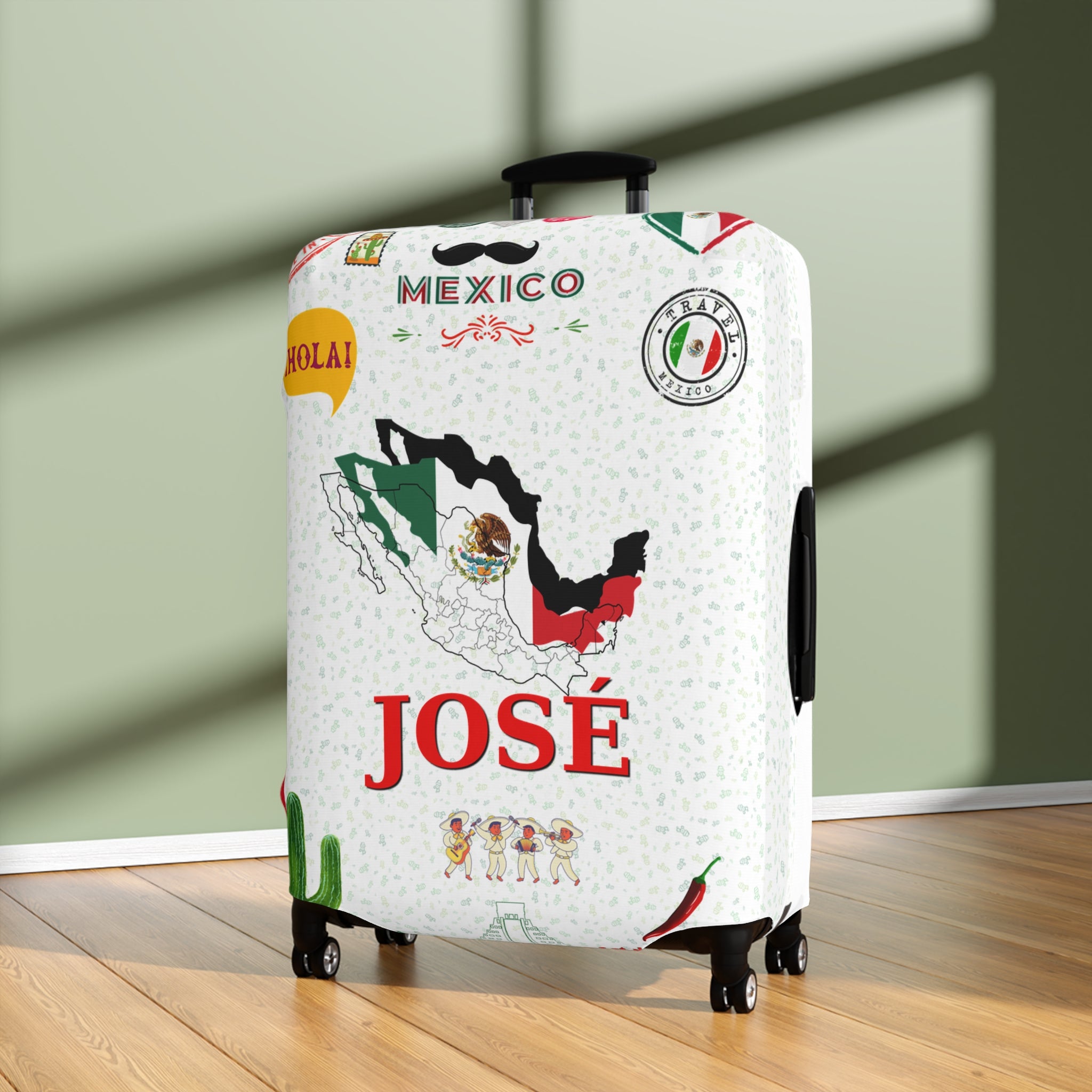 Mexico Map Luggage Cover