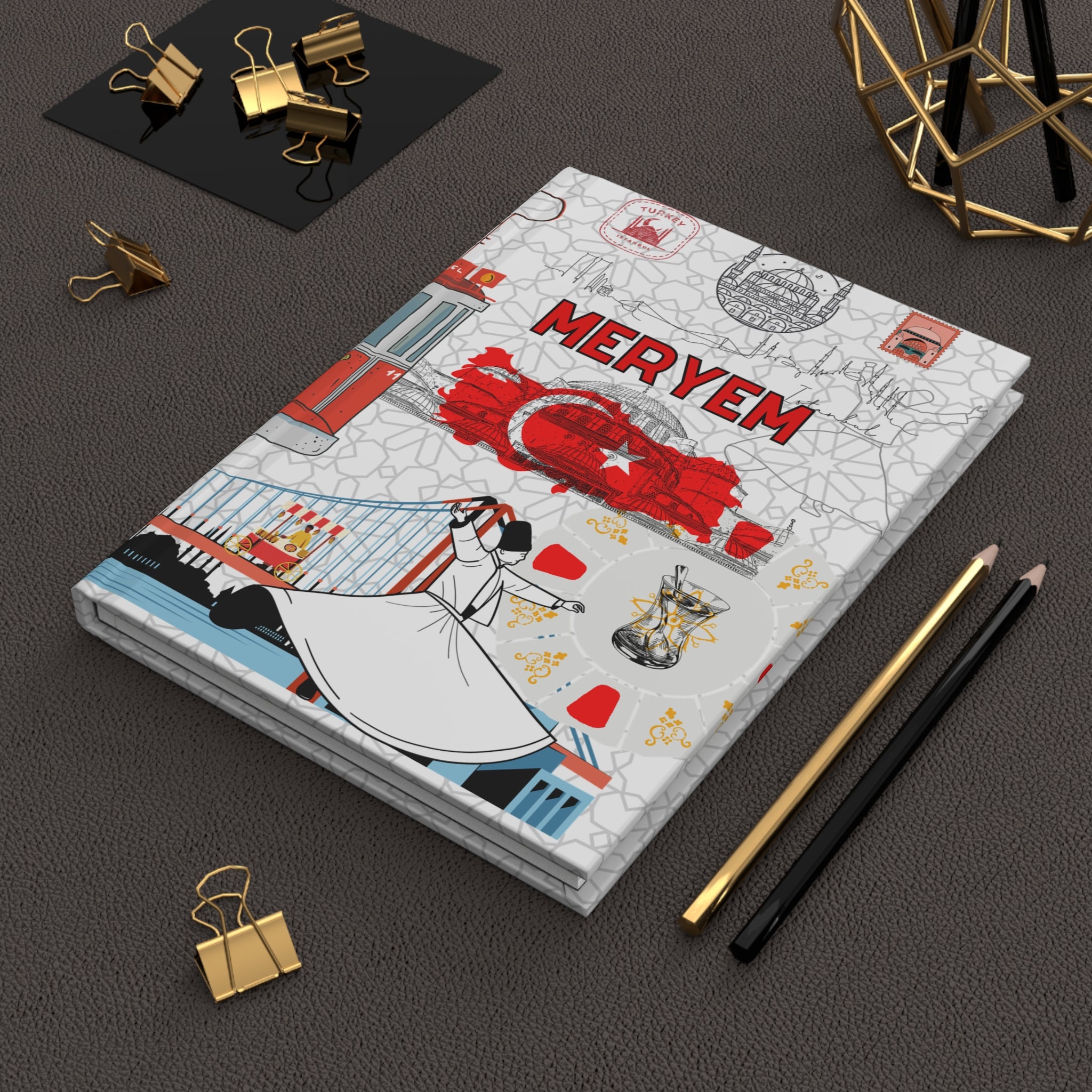 Turkey Istanbul Hardcover Journal — Matte Travel Notebook
