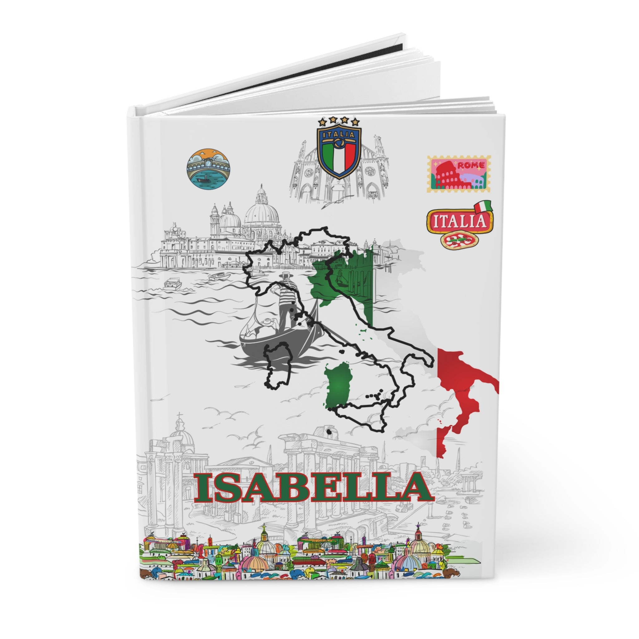 Italy Hardcover Journal — Matte Travel Notebook