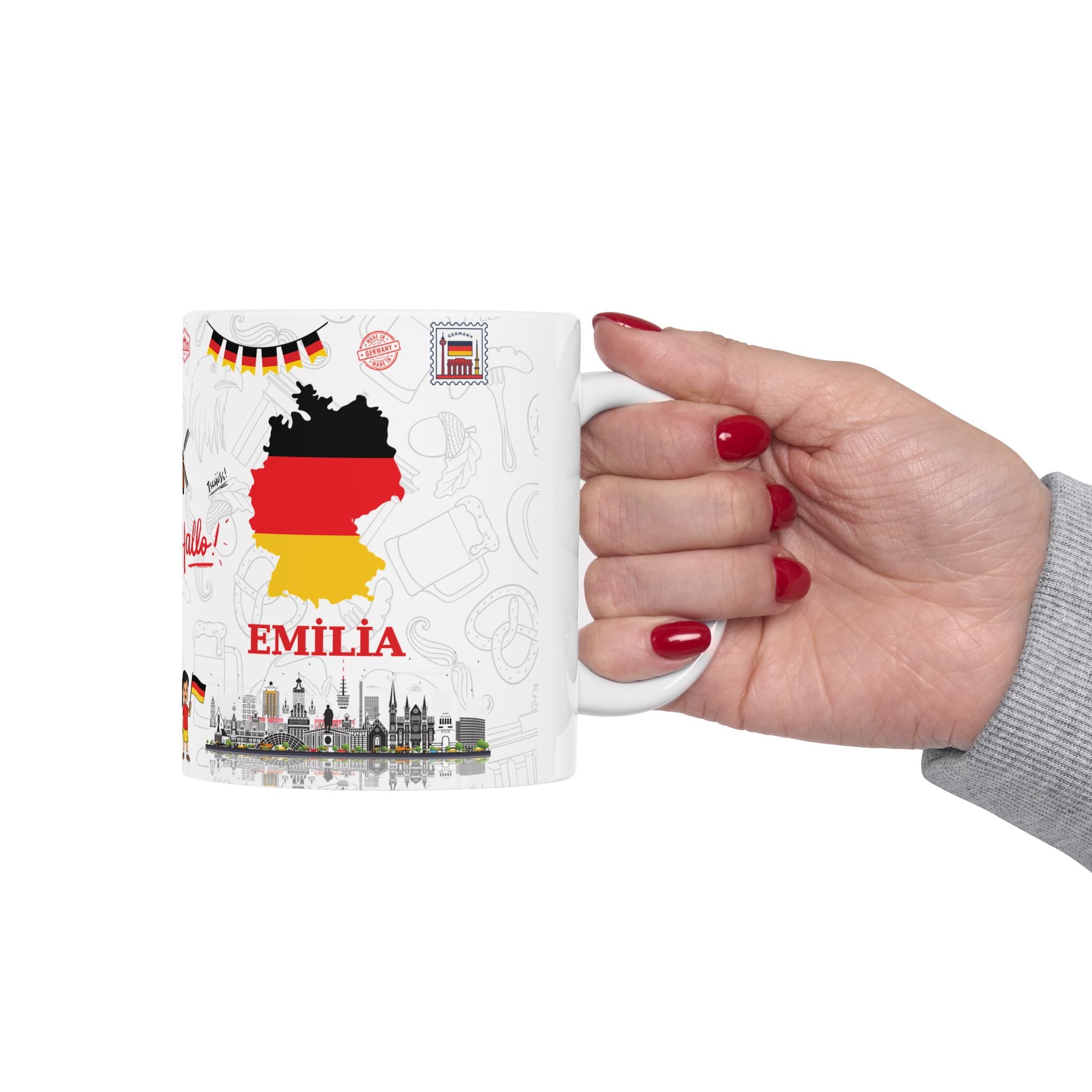 Germany Personalized Mug - Custom name gift