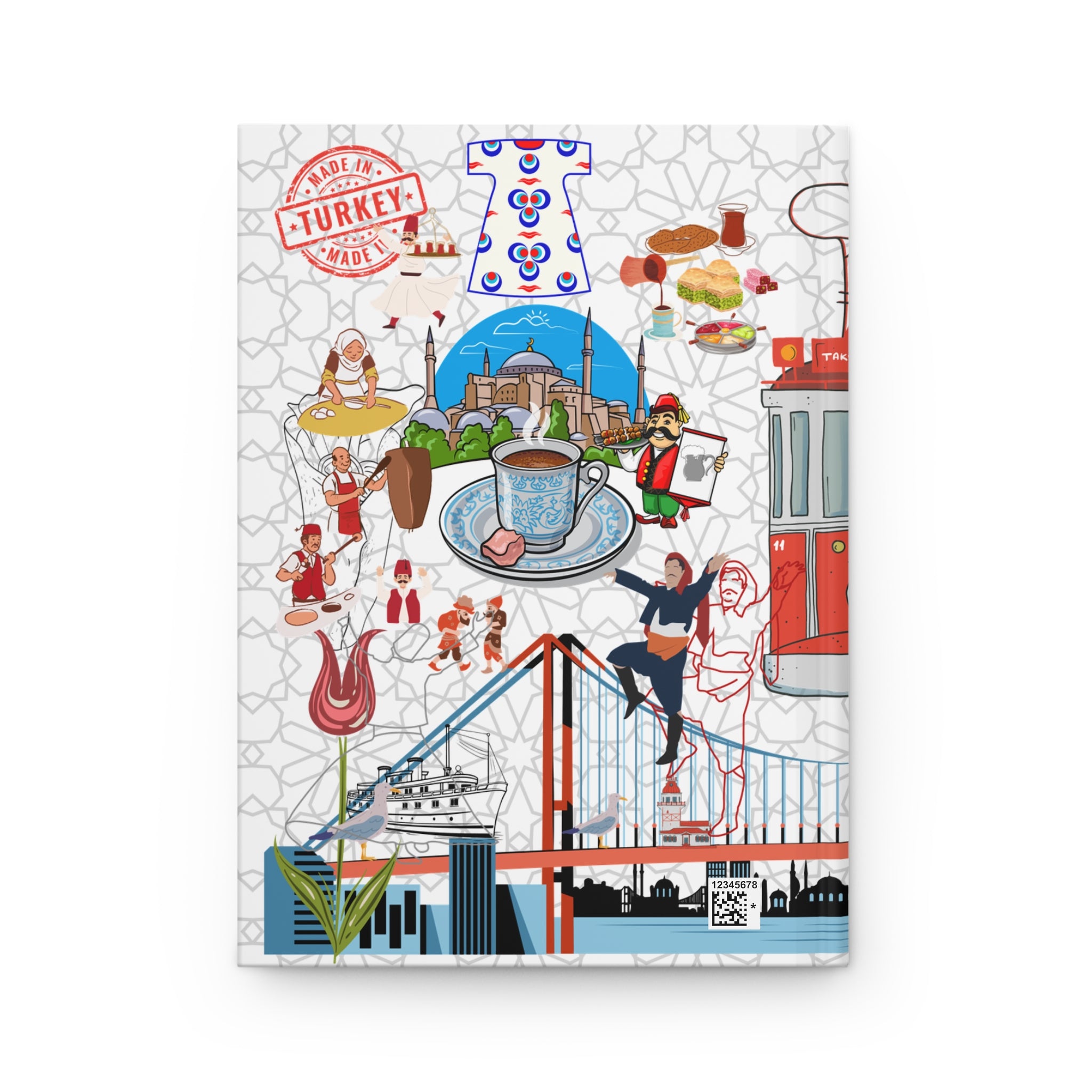 Turkey Istanbul Hardcover Journal — Matte Travel Notebook