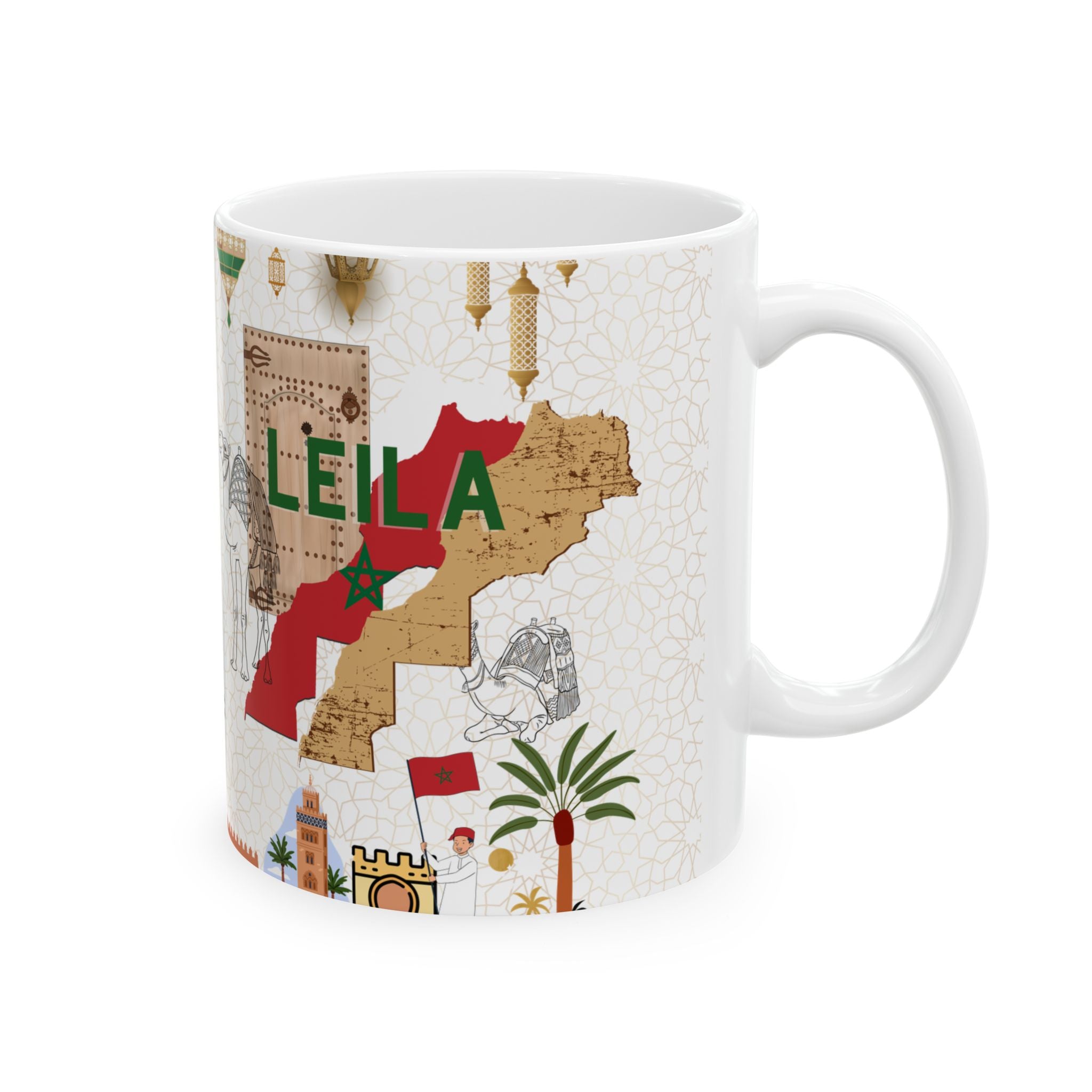 Morocco Personalized Mug - Custom namw gift