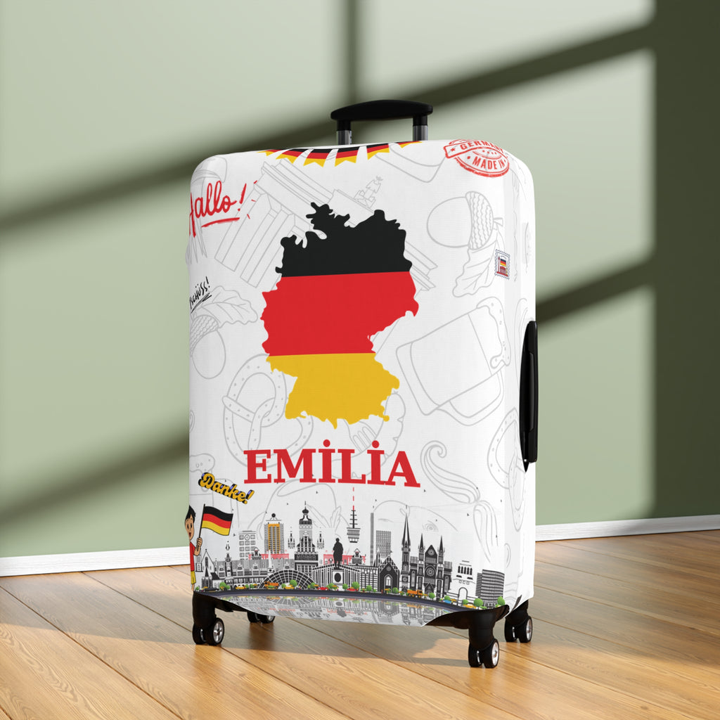 Germany Map Luggage Cover