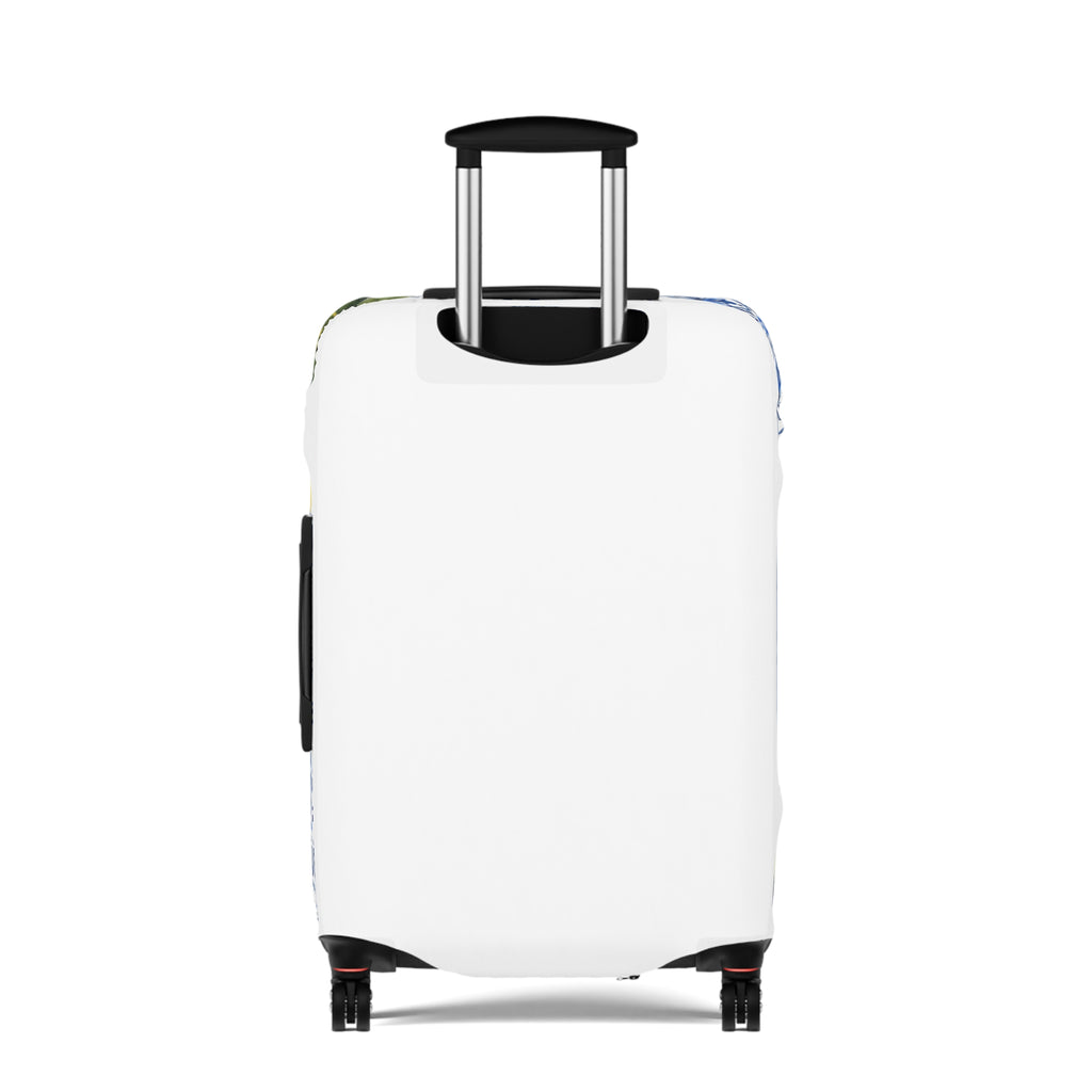 Greece Map Luggage Cover