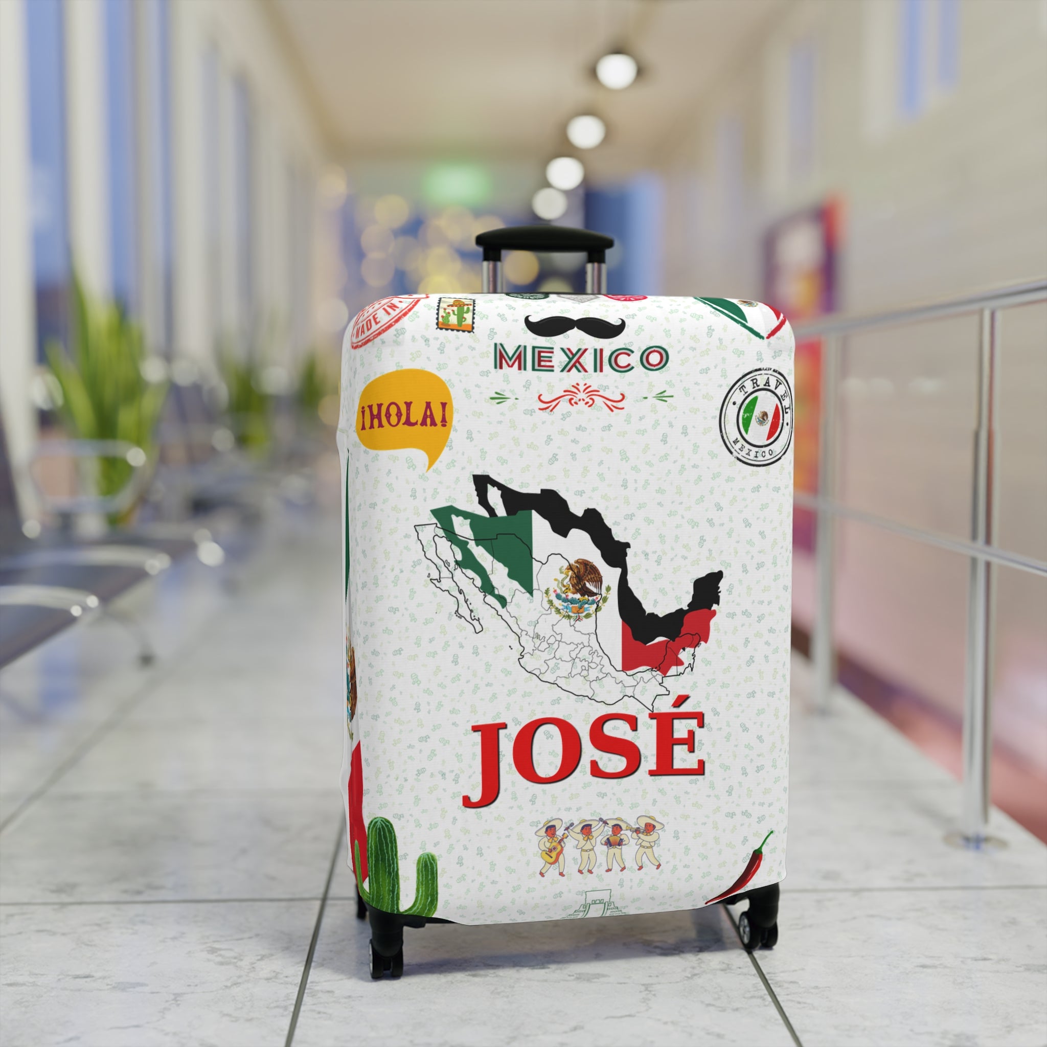 Mexico Map Luggage Cover