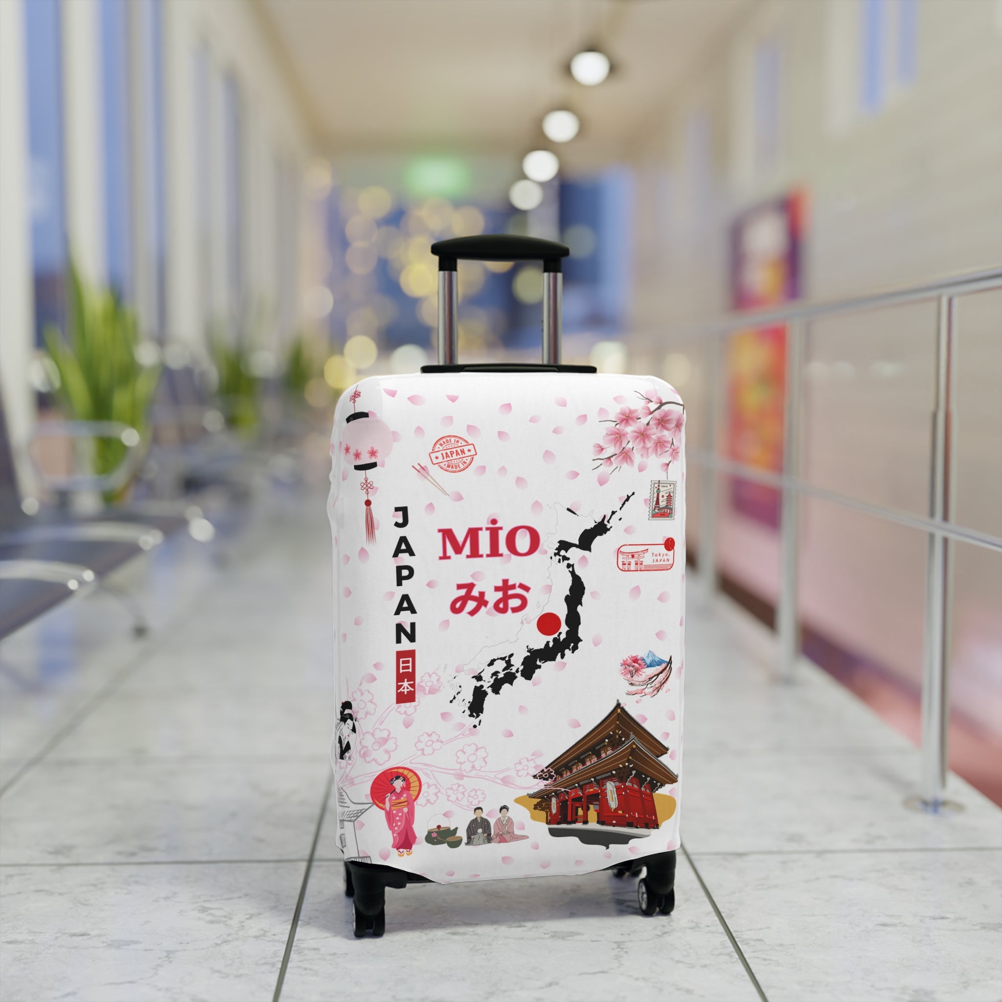 Japan Map Luggage Cover