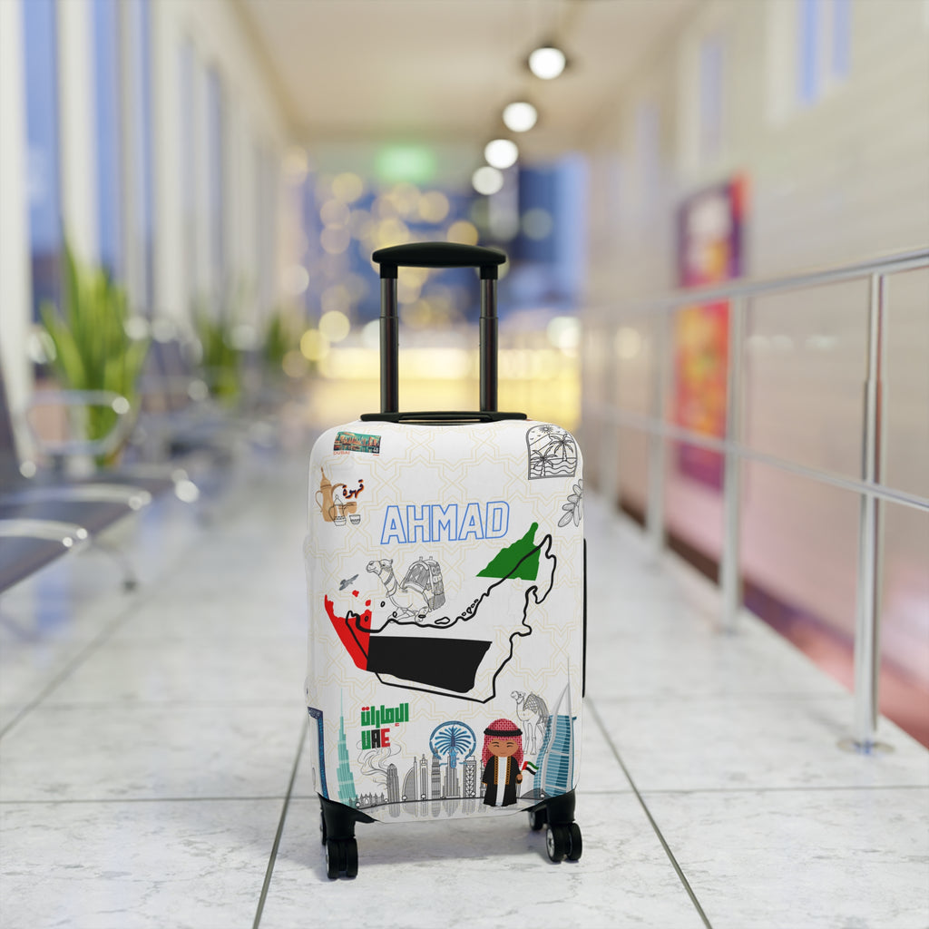 Dubai Map Luggage Cover
