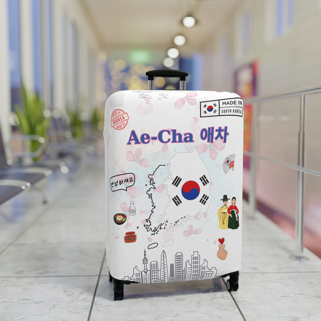 South korea Map Luggage Cover