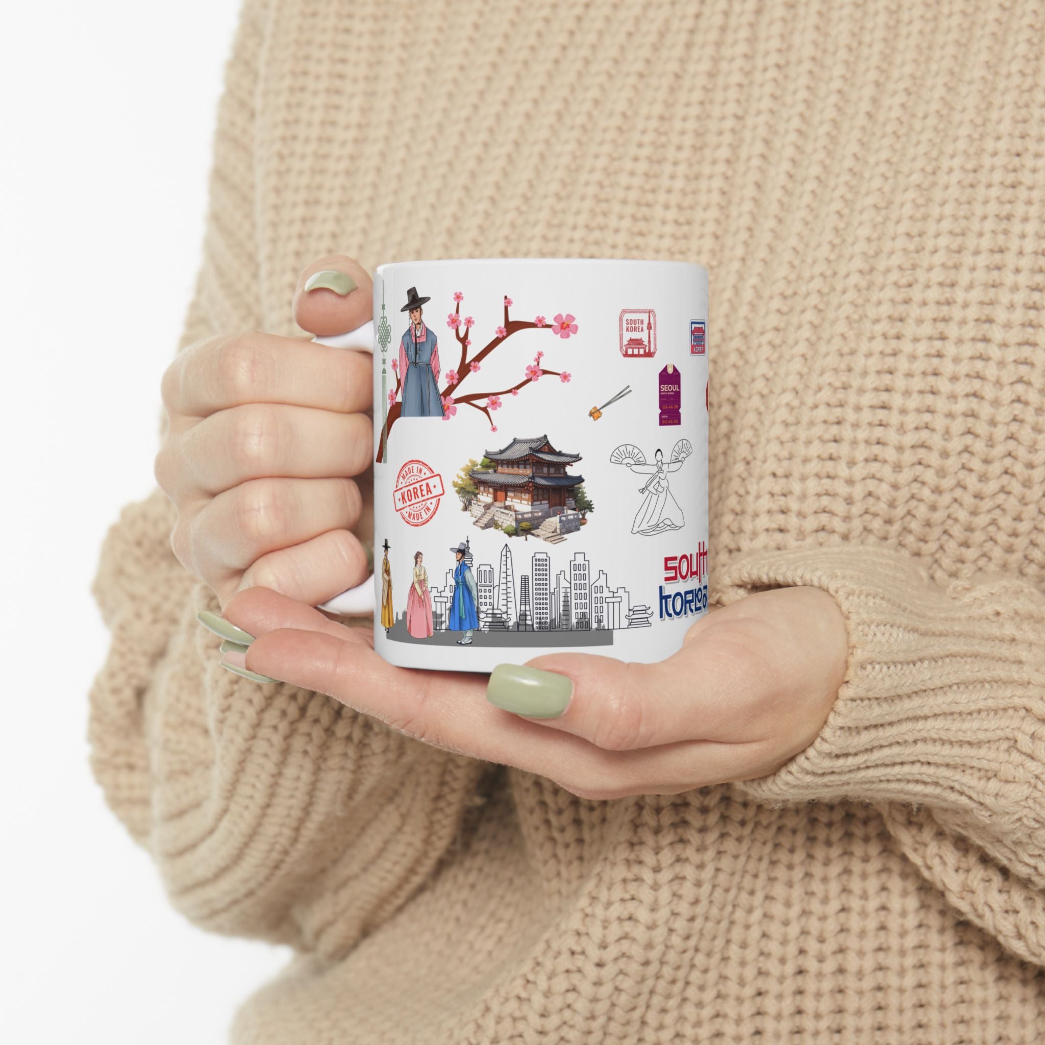 South Korea Personalized Mug - Custom name gift