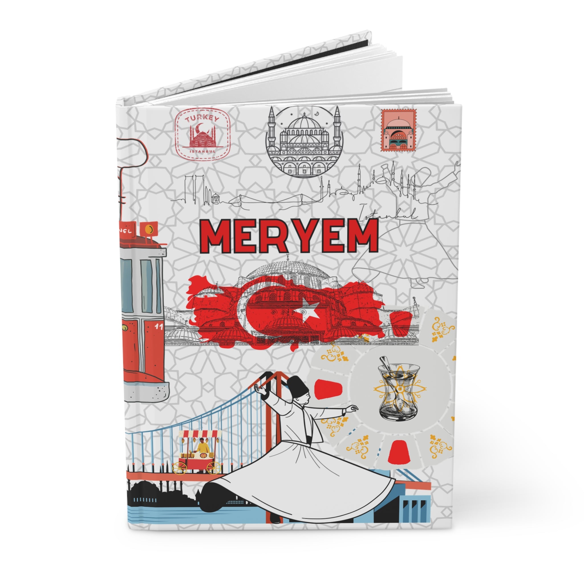 Turkey Istanbul Hardcover Journal — Matte Travel Notebook