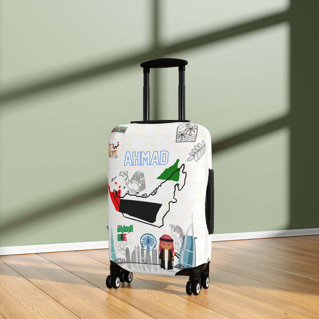 Dubai Map Luggage Cover