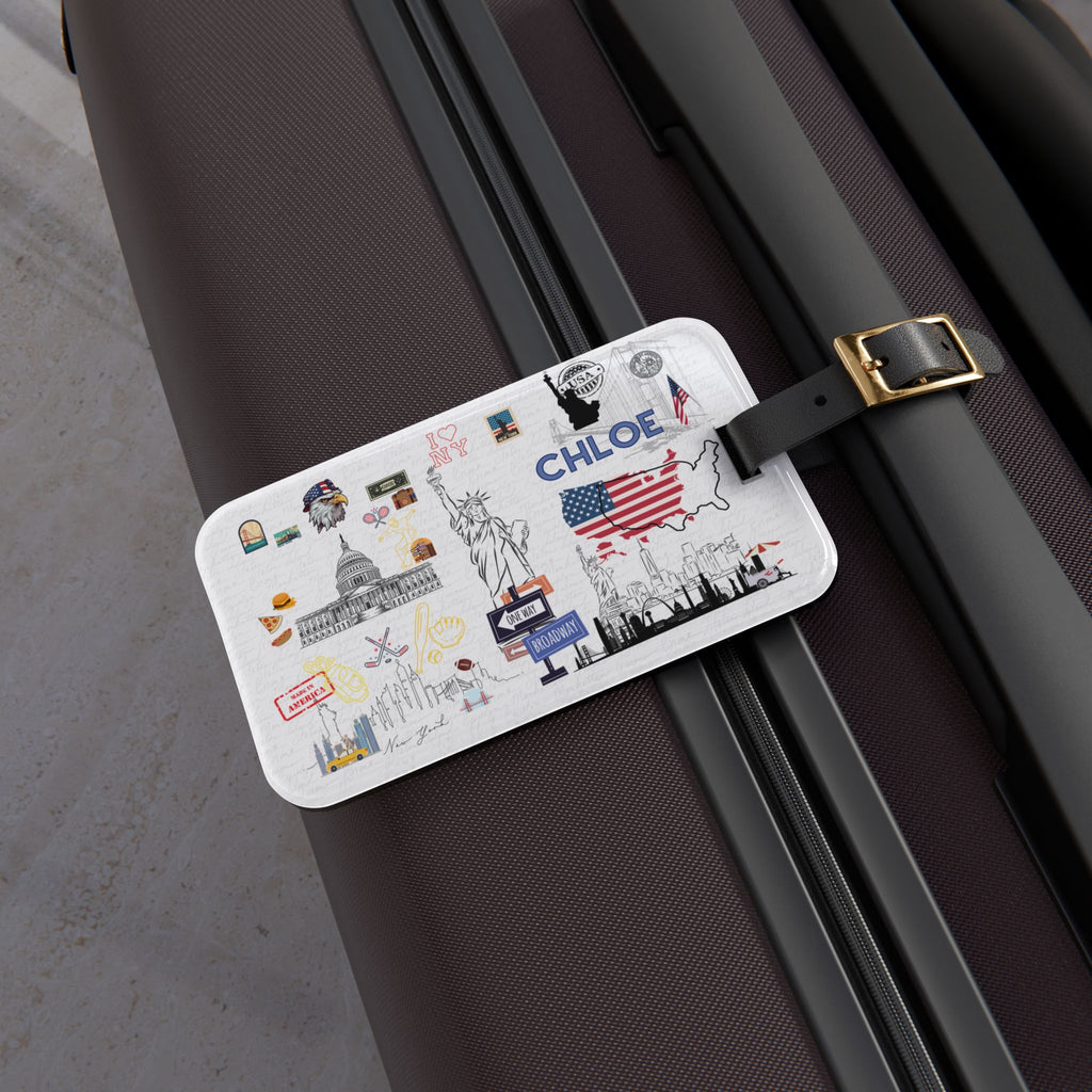 USA Luggage Tag
