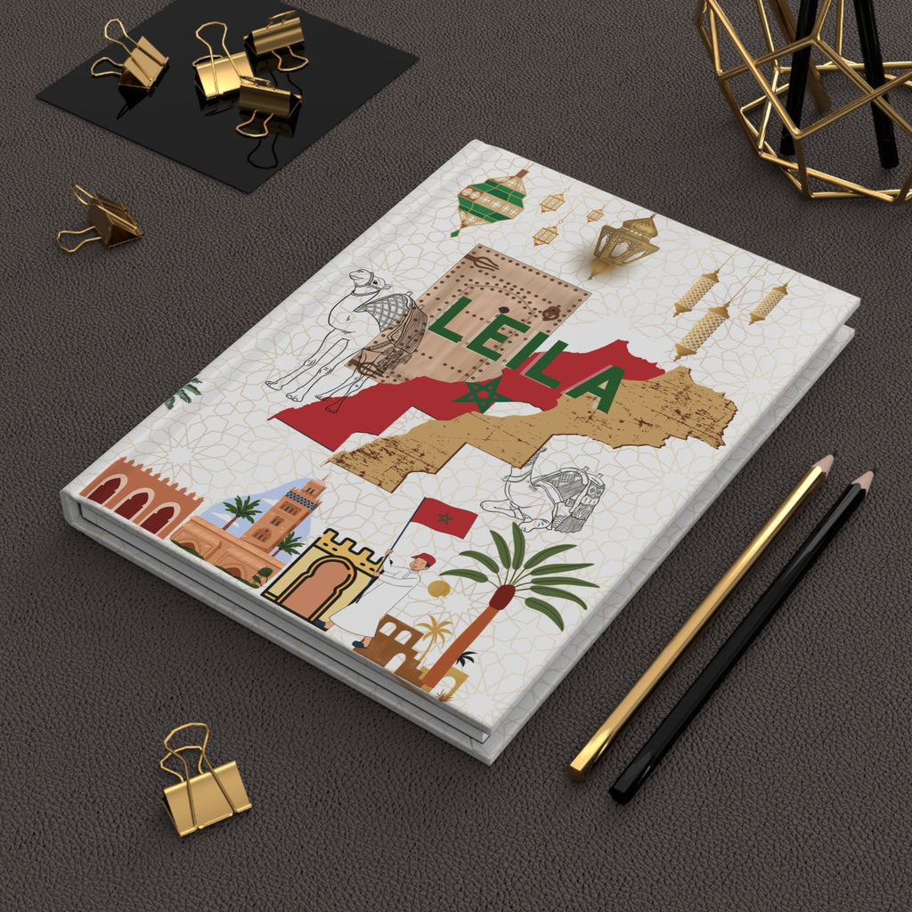 Morocco  Hardcover Journal — Matte Travel Notes & Moroccan-Inspired Notebook
