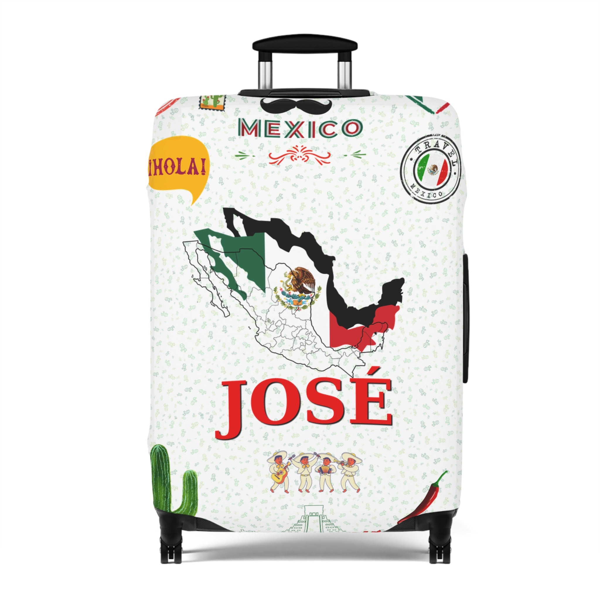 Mexico Map Luggage Cover