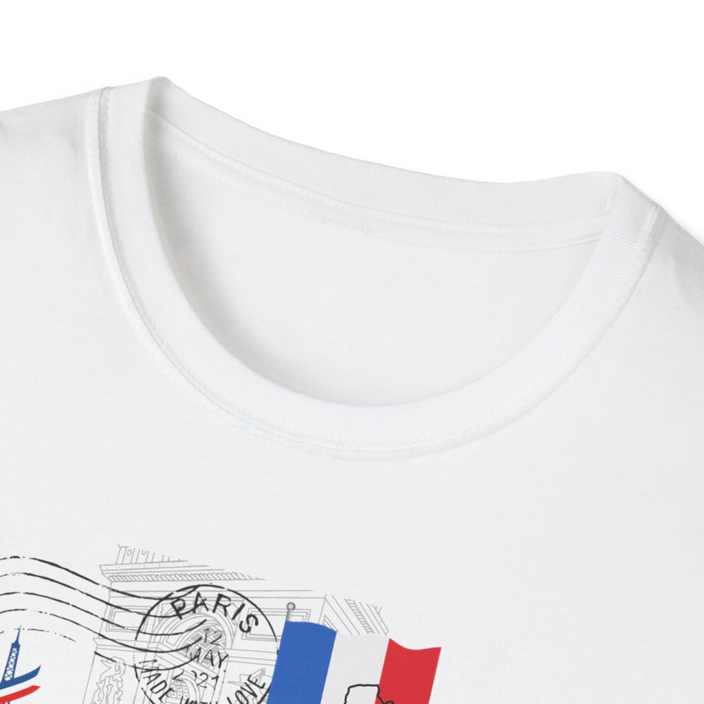 France Paris Travel T-Shirt – Marie Name Personalized French Landmark Tee