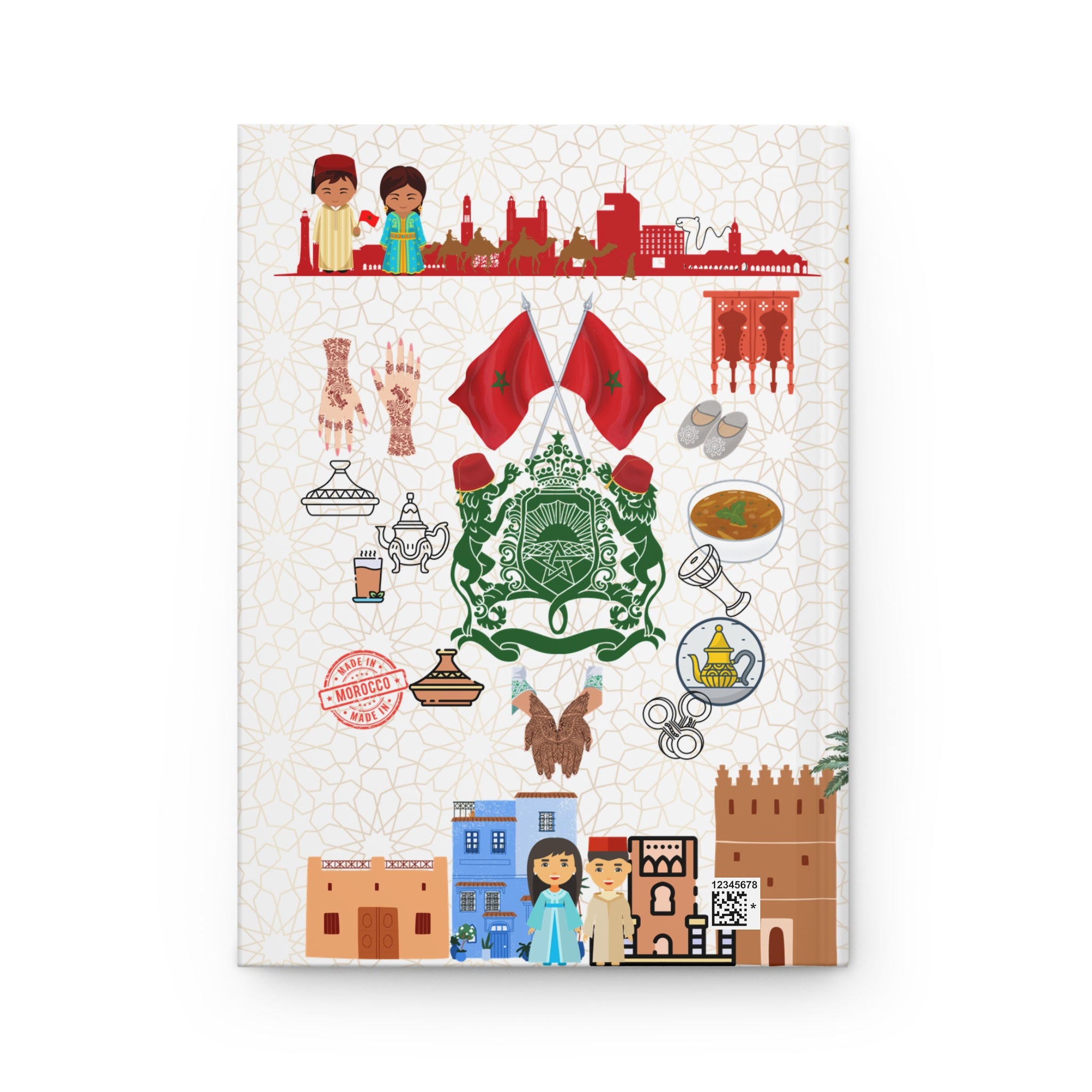 Morocco  Hardcover Journal — Matte Travel Notes & Moroccan-Inspired Notebook
