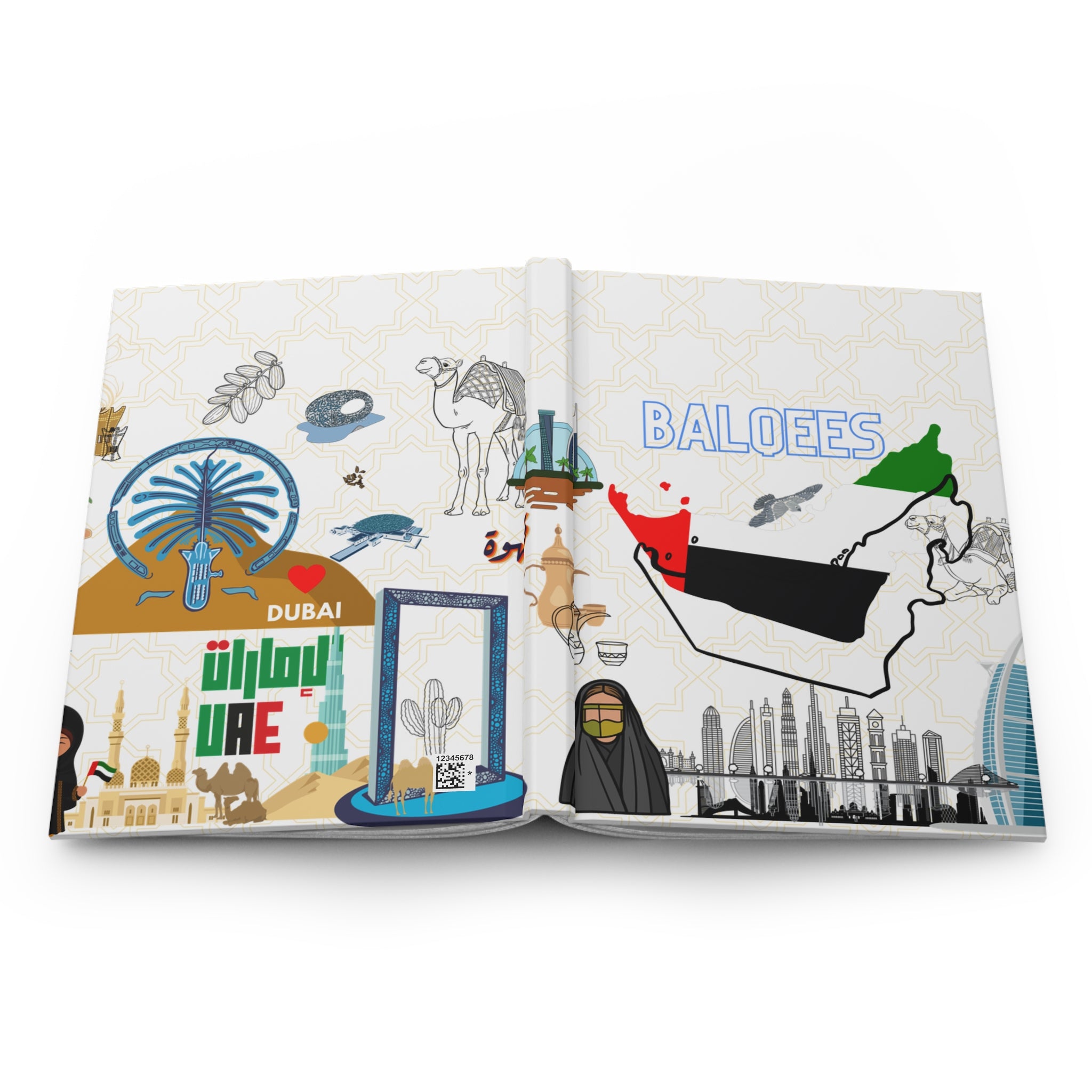DUBAI Hardcover Journal — Matte Travel Notebook