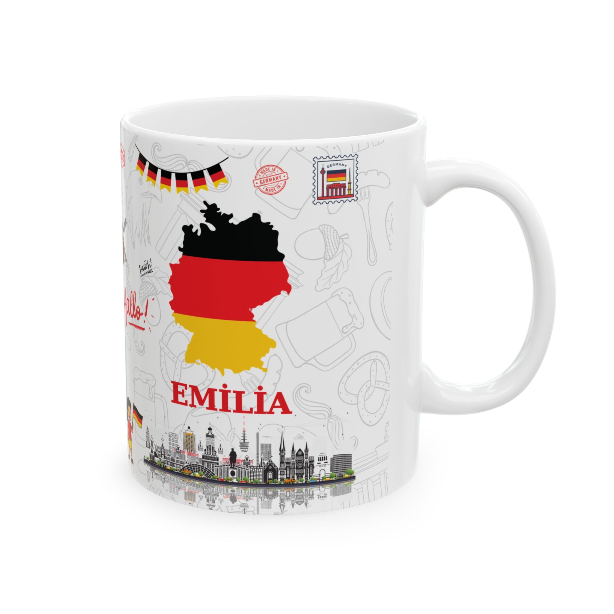 Germany Personalized Mug - Custom name gift