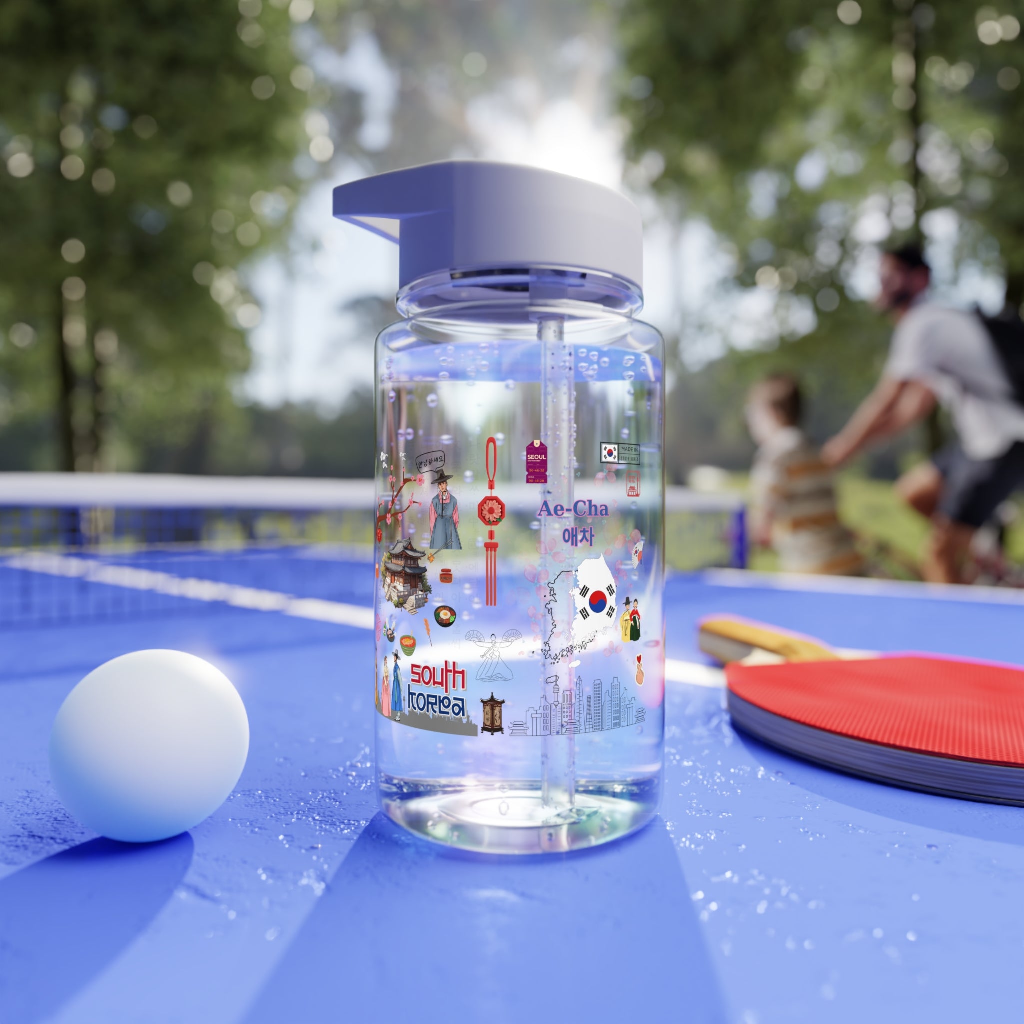South korea Travel Water Bottle